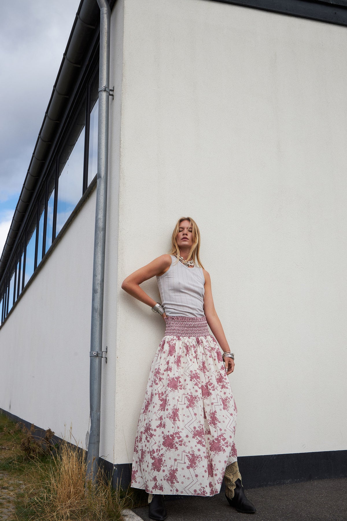 Lollys Laundry MyraLL Maxi Nederdel Skirt Blomsterprint