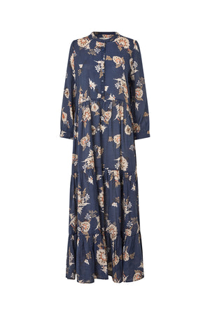 Lollys Laundry NeeLL Maxi Dress LS Dress Mørkeblå