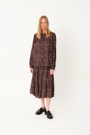 Lollys Laundry NickyLL Skjorte Shirt 87 Dark Mokka