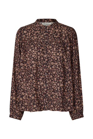 Lollys Laundry NickyLL Skjorte Shirt Mørkebrun