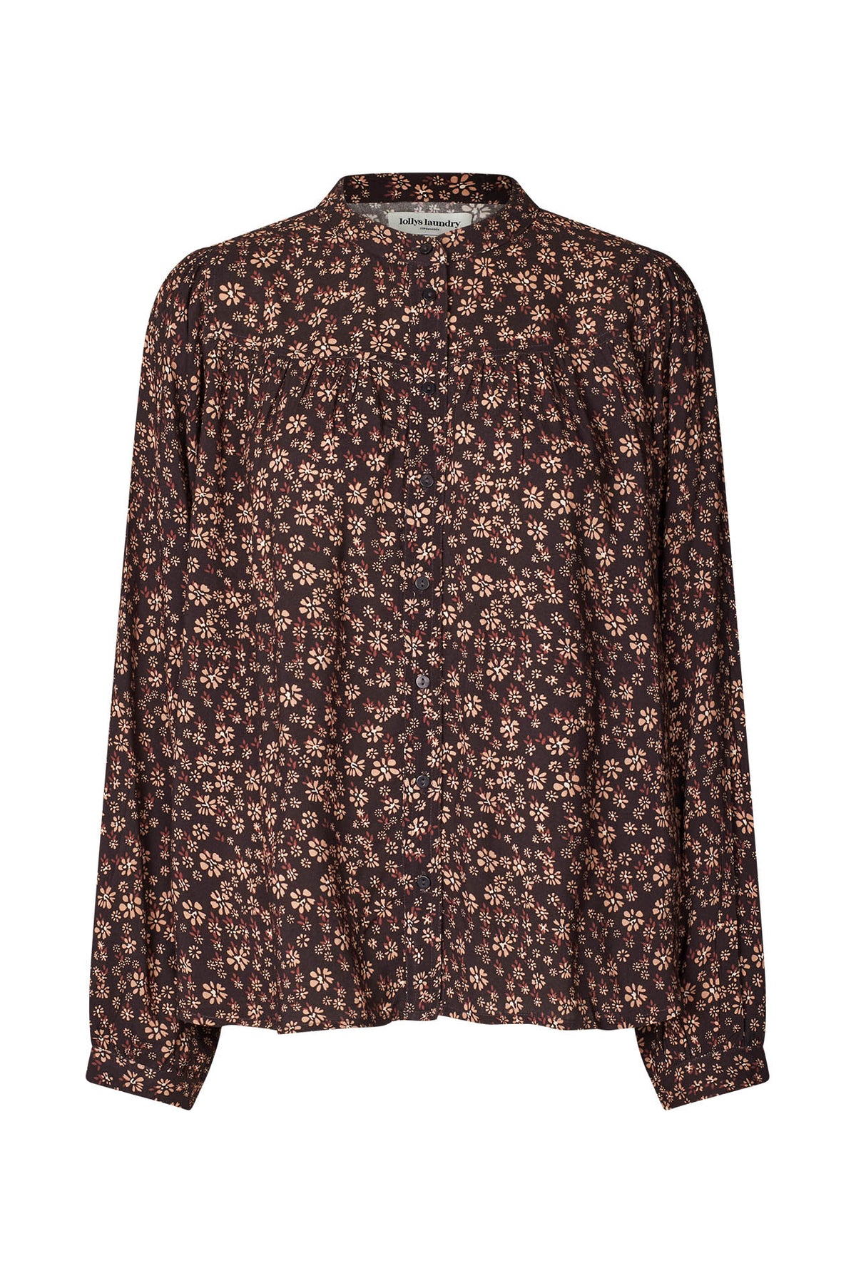 Lollys Laundry NickyLL Skjorte Shirt Mørkebrun