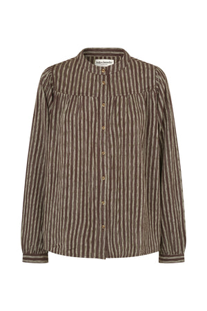 Lollys Laundry NickyLL Skjorte Shirt Mørkebrun