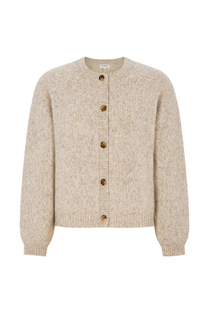 Lollys Laundry NovaLL Strikjakke Cardigan Creme