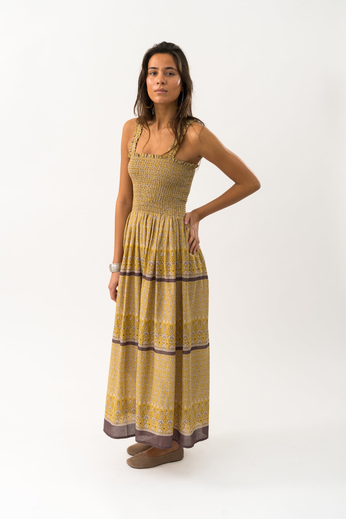 Lollys Laundry NudaLL Maxi Kjole Dress Honninggul