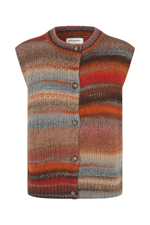 Lollys Laundry NynneLL Strikvest Vest Rustbrun