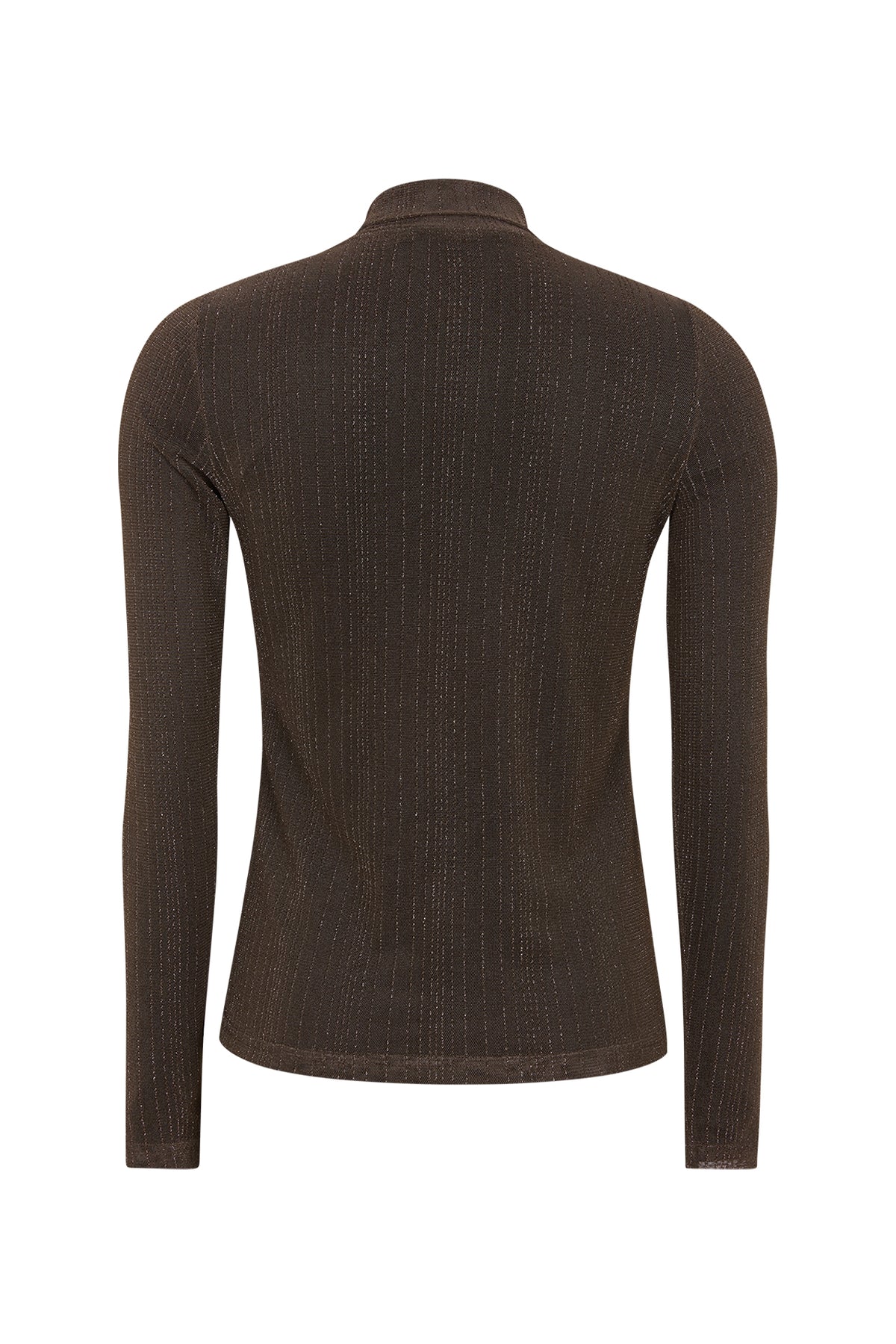 Lollys Laundry OrieLL Bluse høj hals Blouse Brun