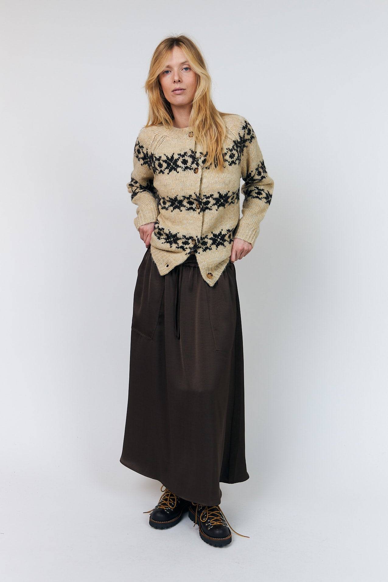 Lollys Laundry PadovaLL Cardigan Strik Cardigan Creme