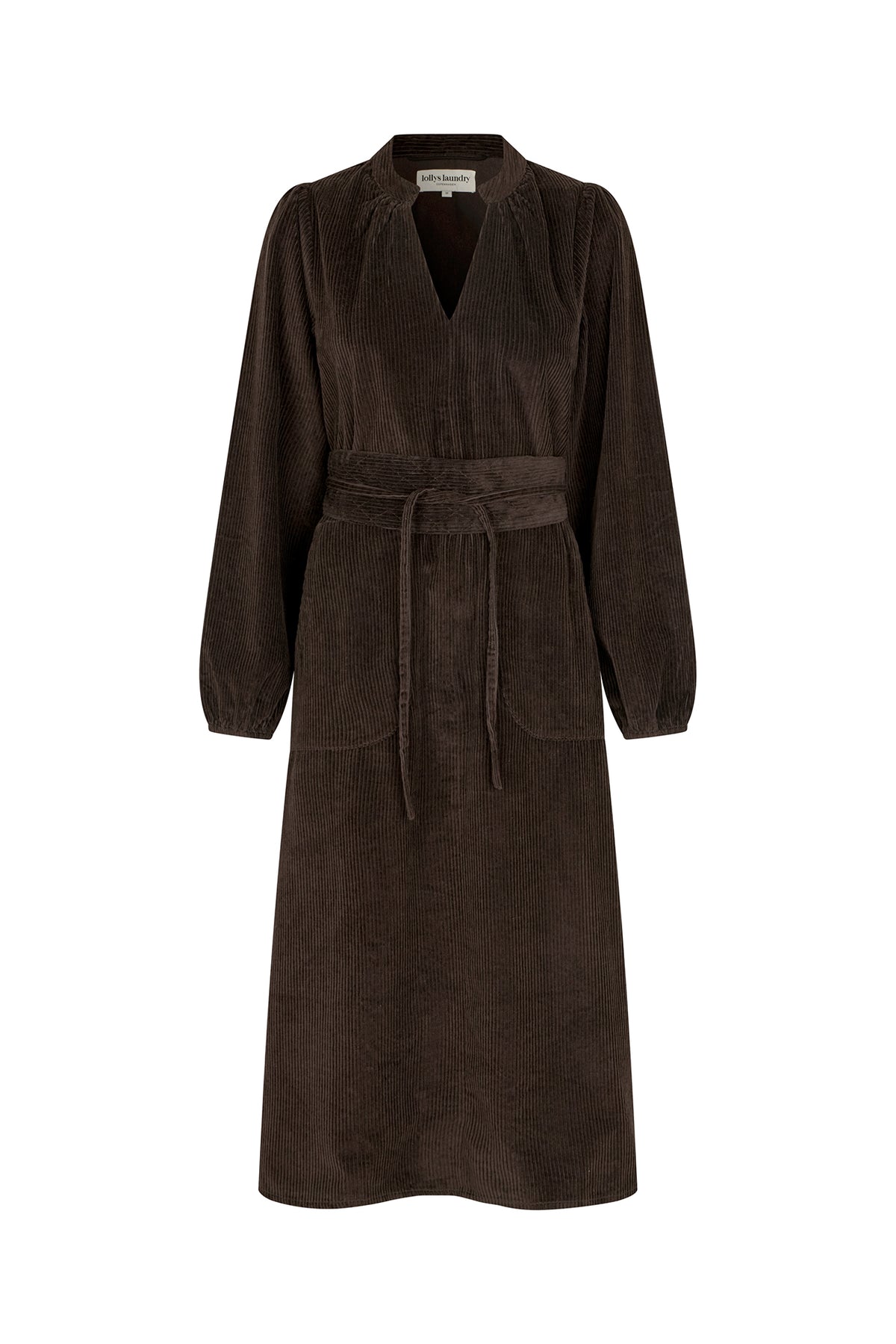 Lollys Laundry ParisLL Midi Dress LS Clothes Brun