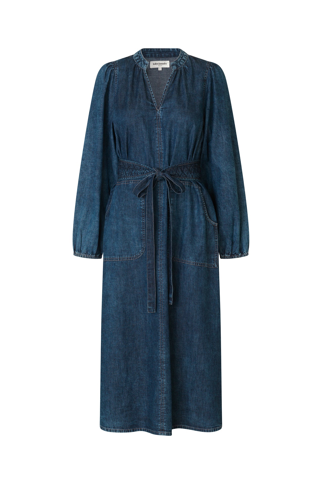 Lollys Laundry ParisLL Midi Kjole Dress 20 Blue