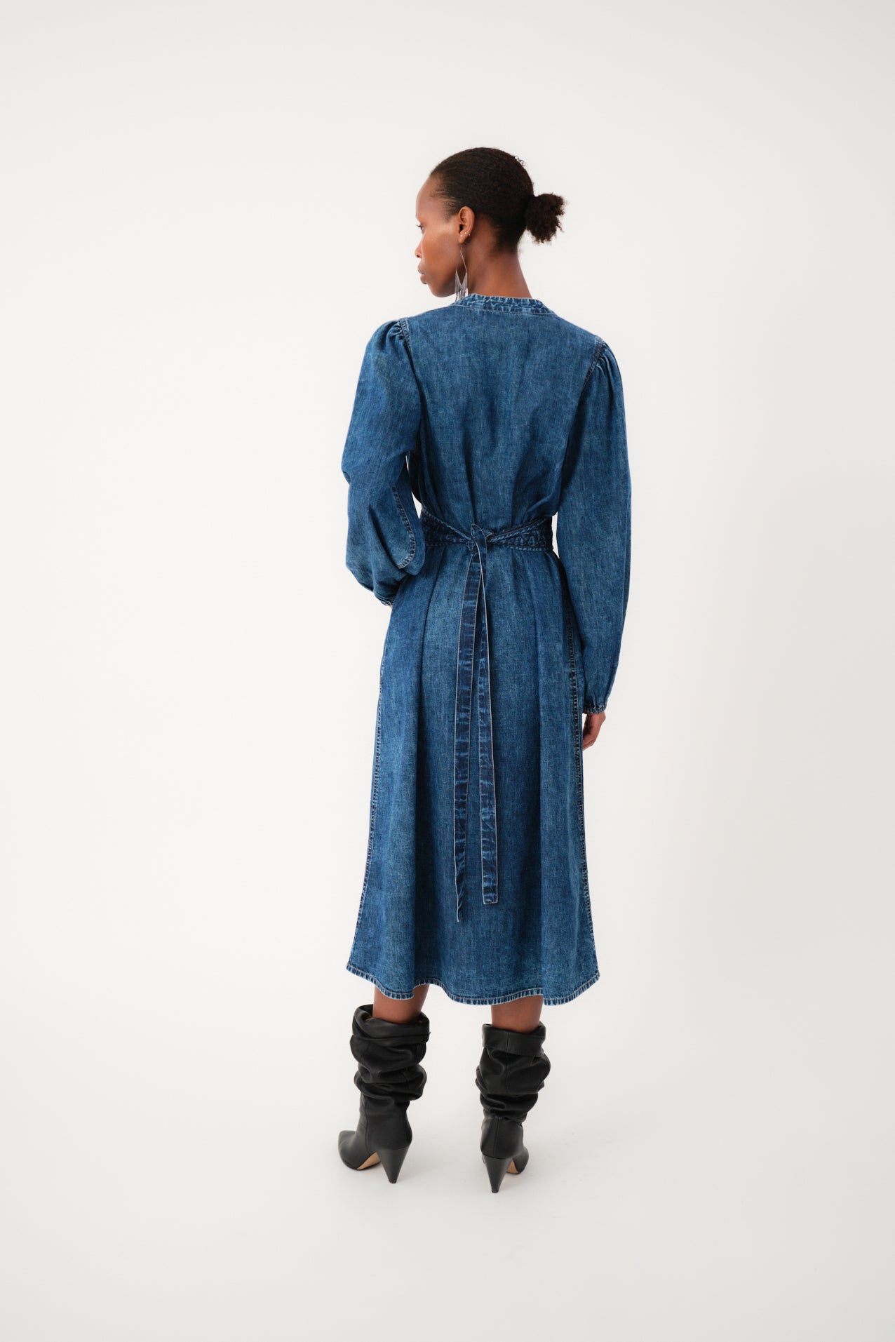 Lollys Laundry ParisLL Midi Kjole Dress 20 Blue