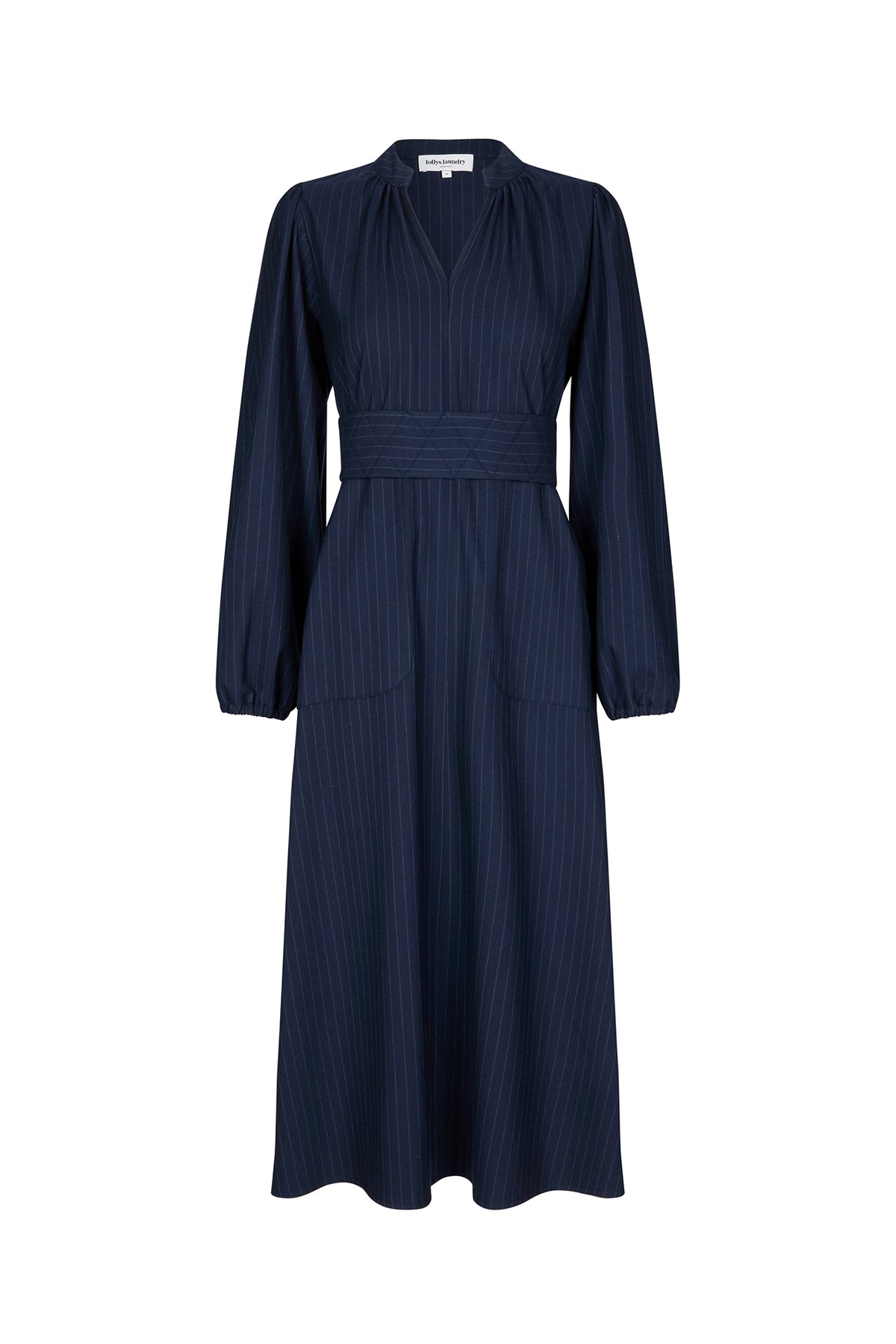 Lollys Laundry ParisLL Midi Kjole Dress Navy
