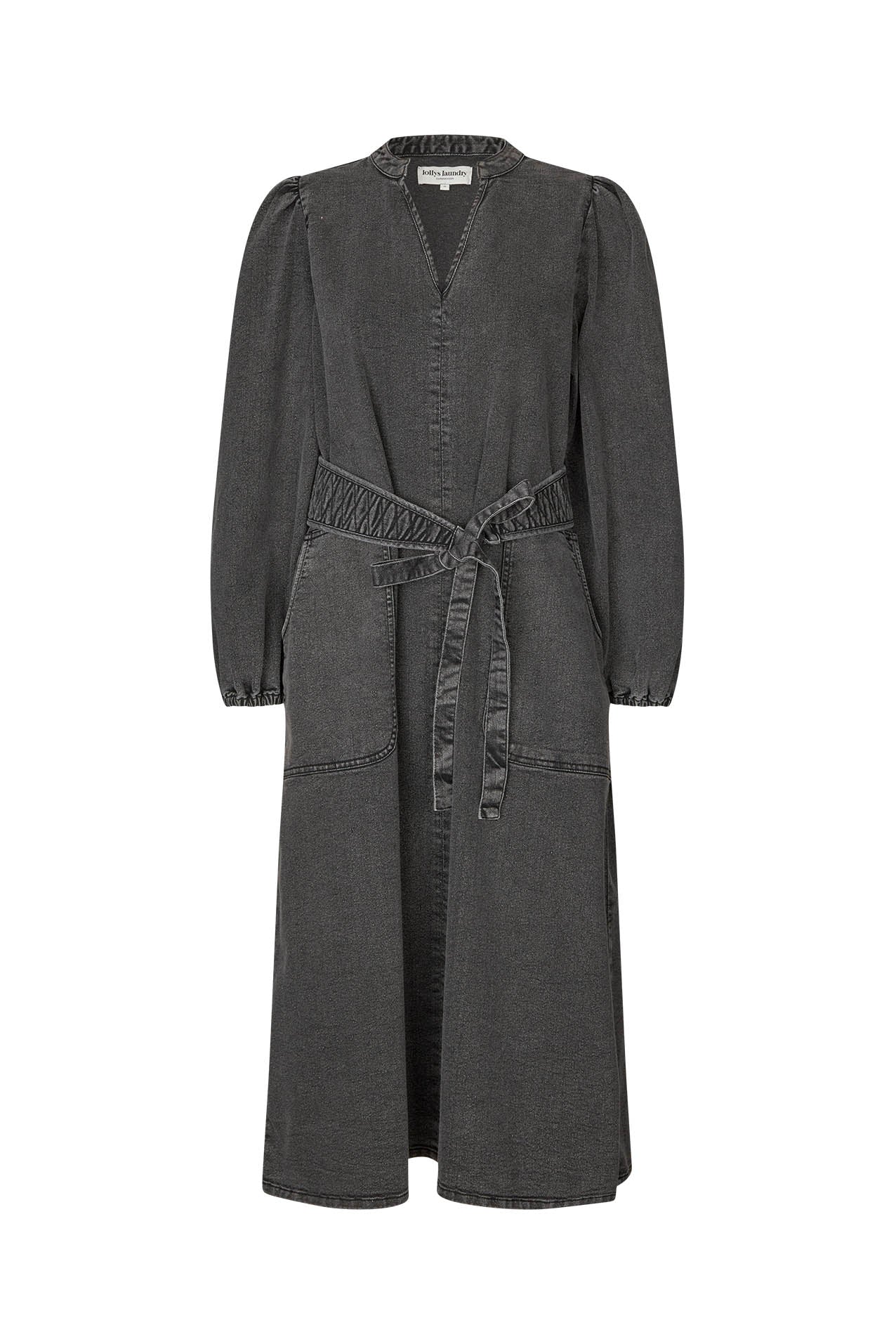 Lollys Laundry ParisLL Midi Kjole Dress 18 Washed Black