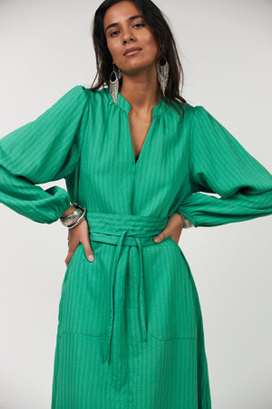 Lollys Laundry ParisLL Midi Kjole Dress 40 Green