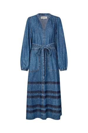 Lollys Laundry ParisLL Midi Kjole Dress Blå