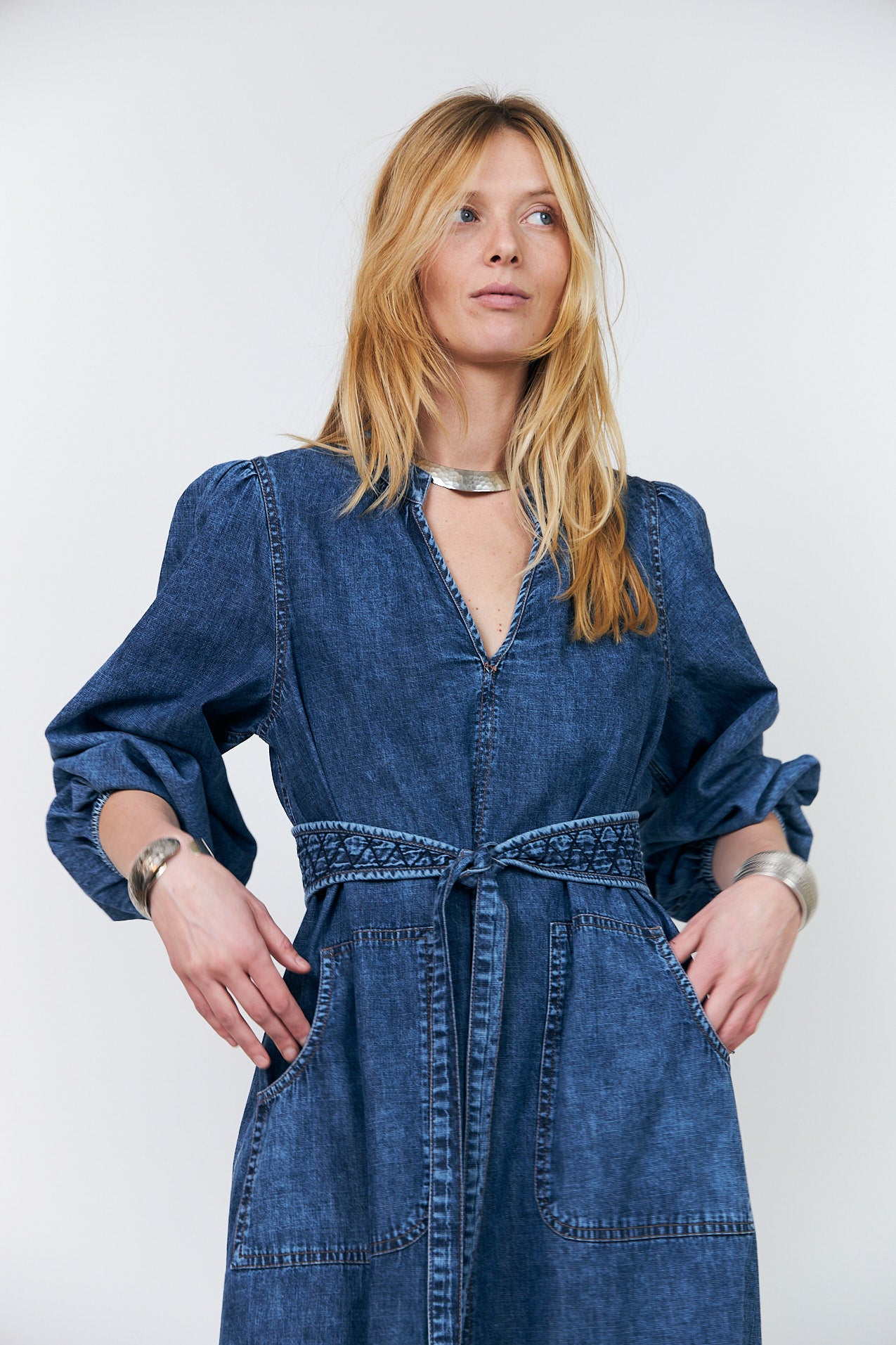 Lollys Laundry ParisLL Midi Kjole Dress Blå