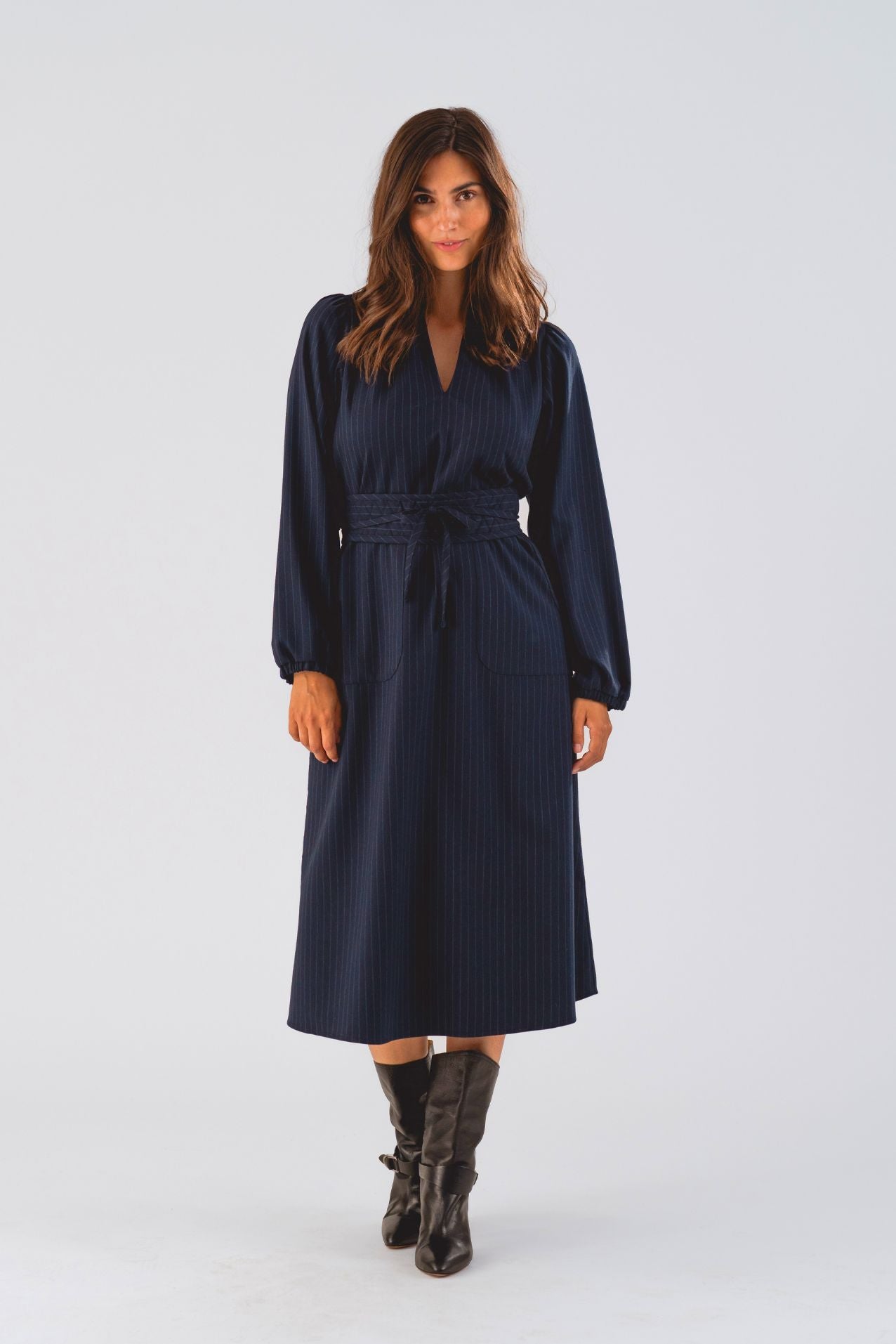 ParisLL Midi Kjole - Navy