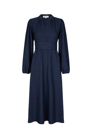 Lollys Laundry ParisLL Midi Kjole Dress Navy