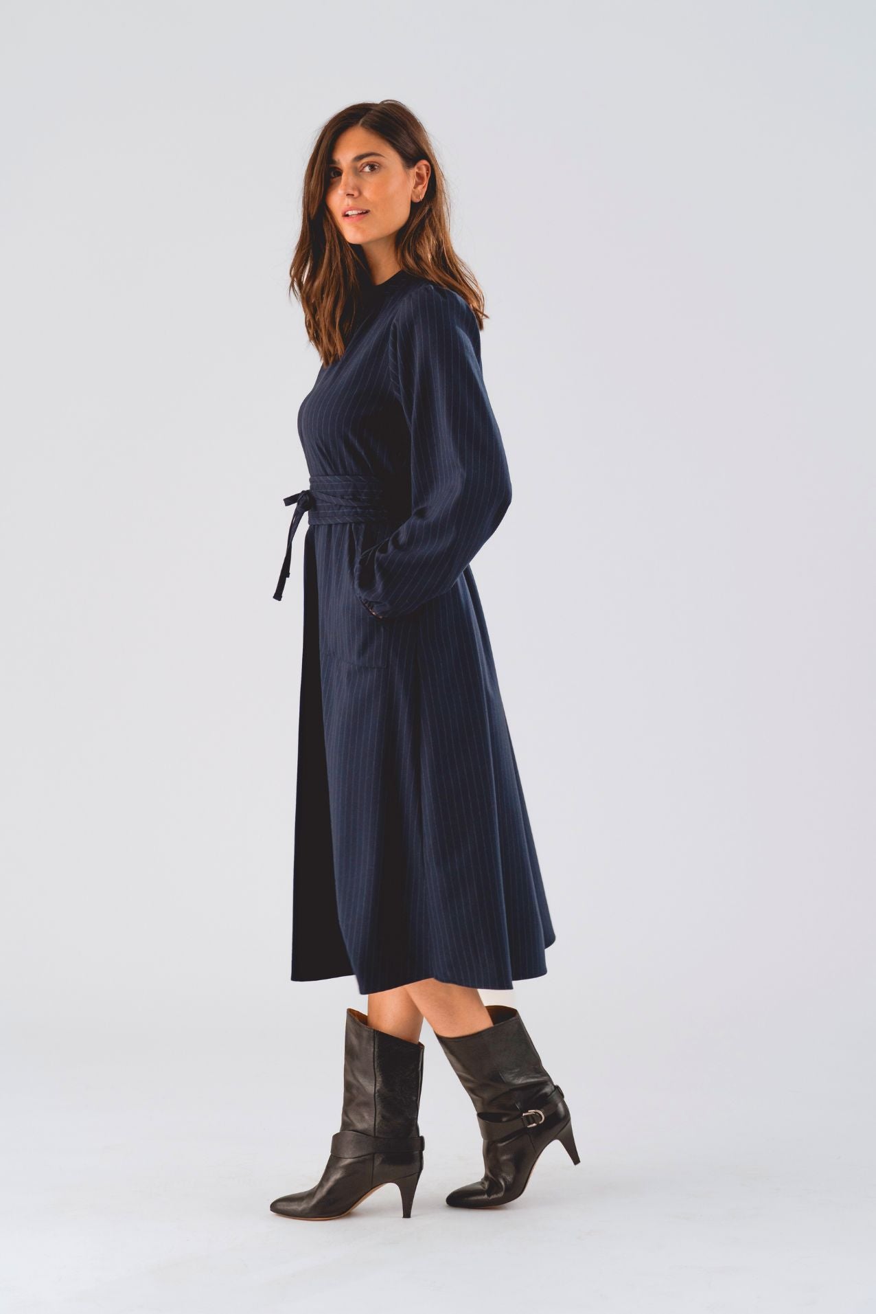 ParisLL Midi Kjole - Navy