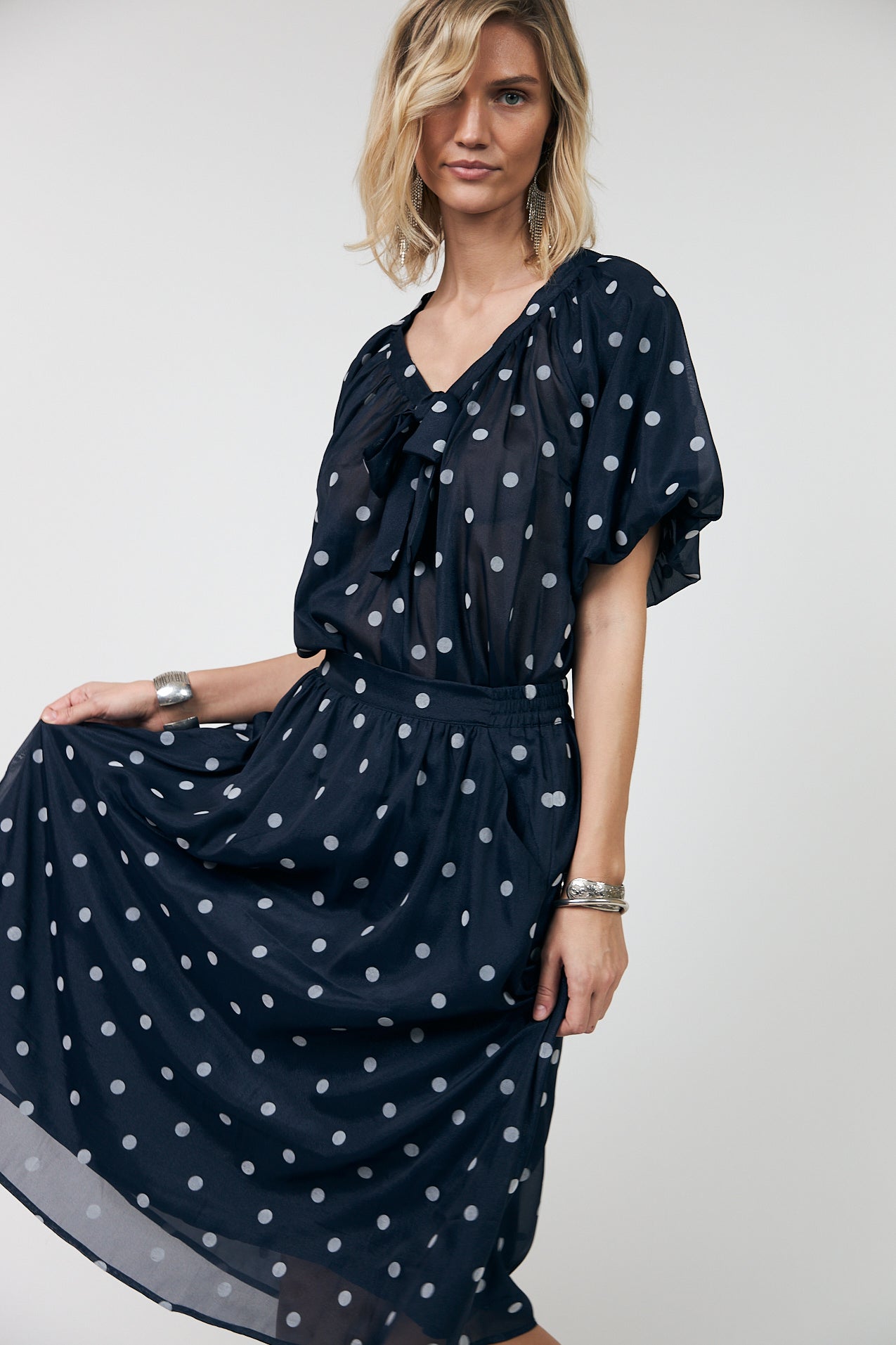 PineLL Bluse - Dark Blue