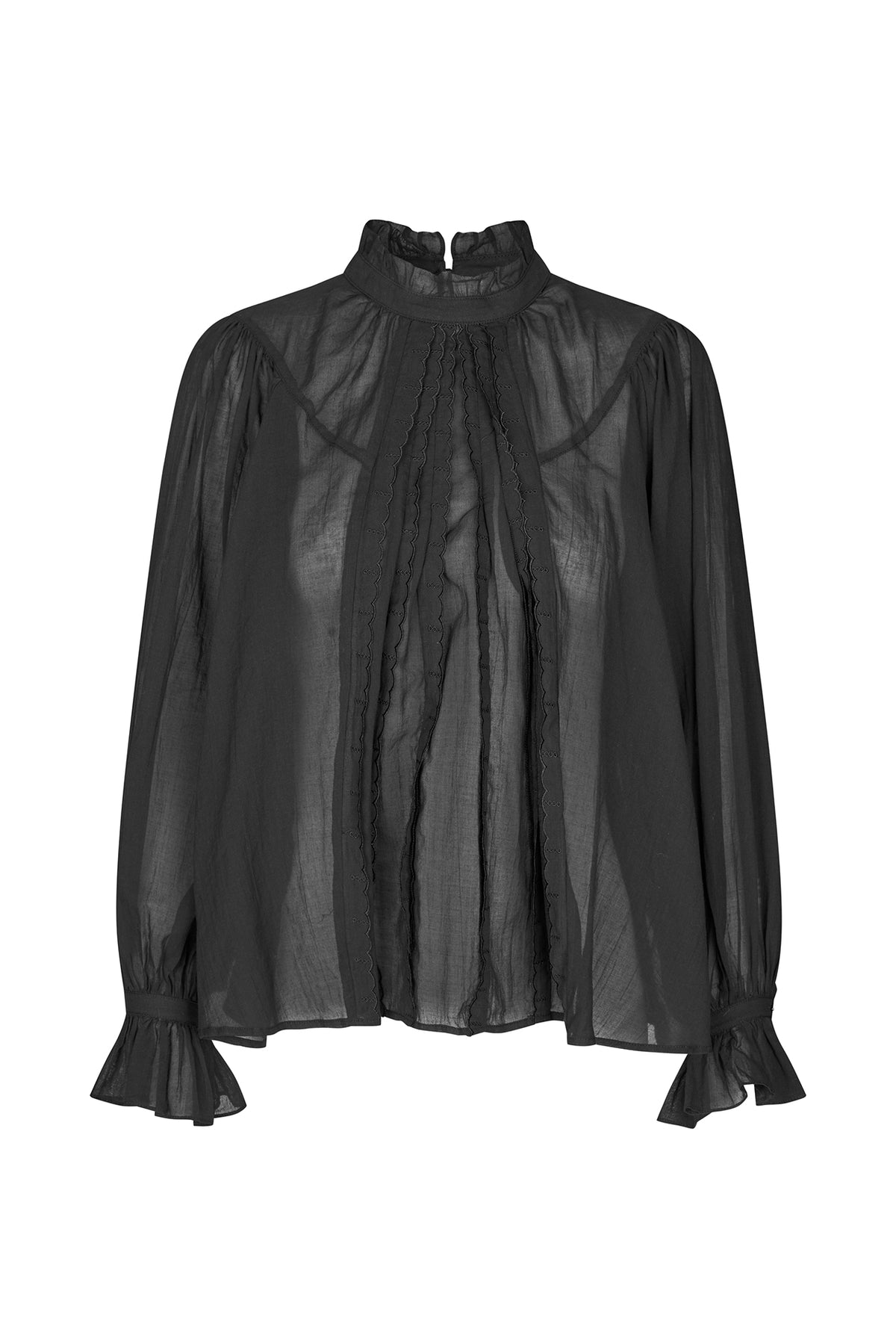 Lollys Laundry PresleyLL Bluse Shirt Vasket sort