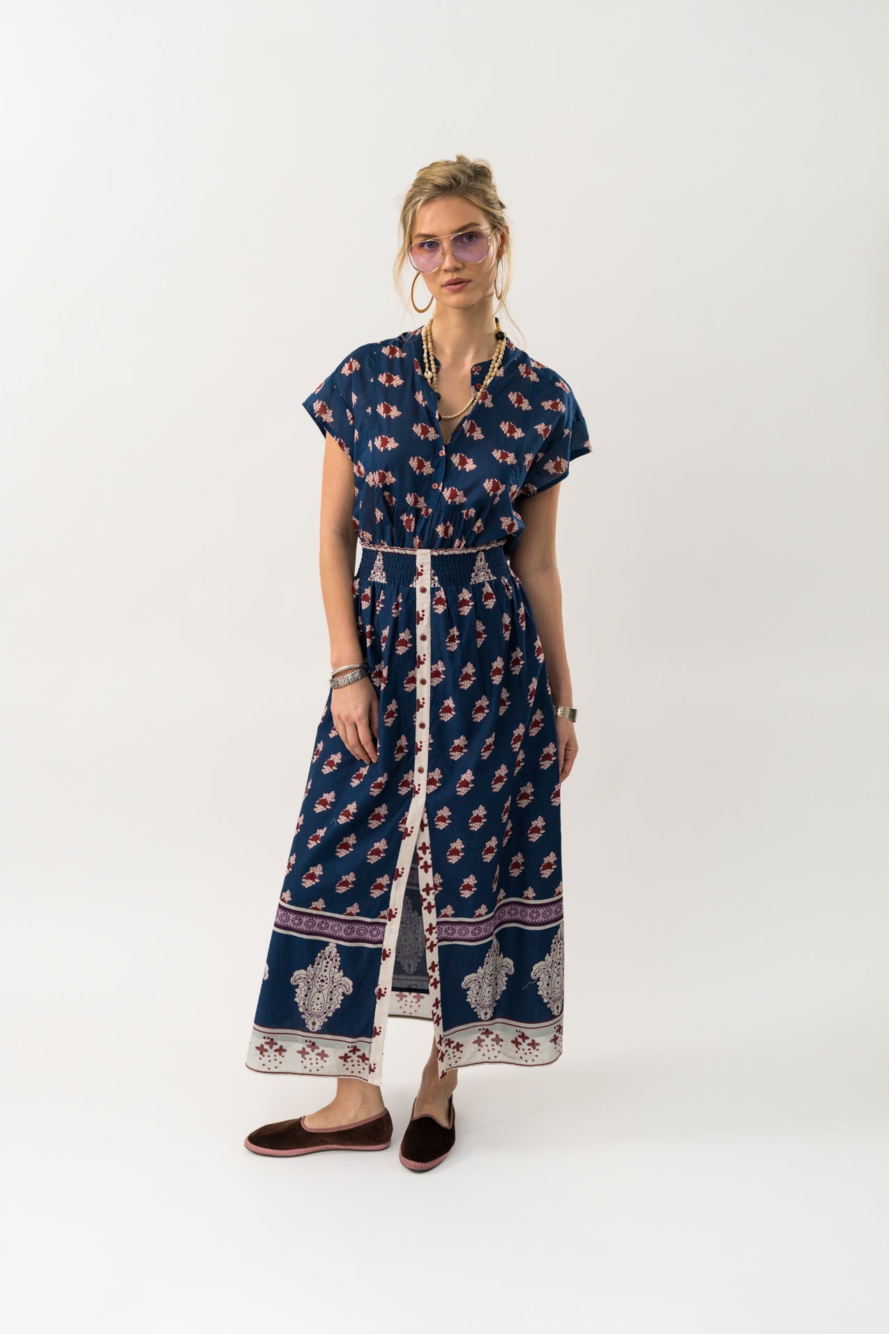 Lollys Laundry RioLL Maxi Nederdel Skirt Mørkeblå