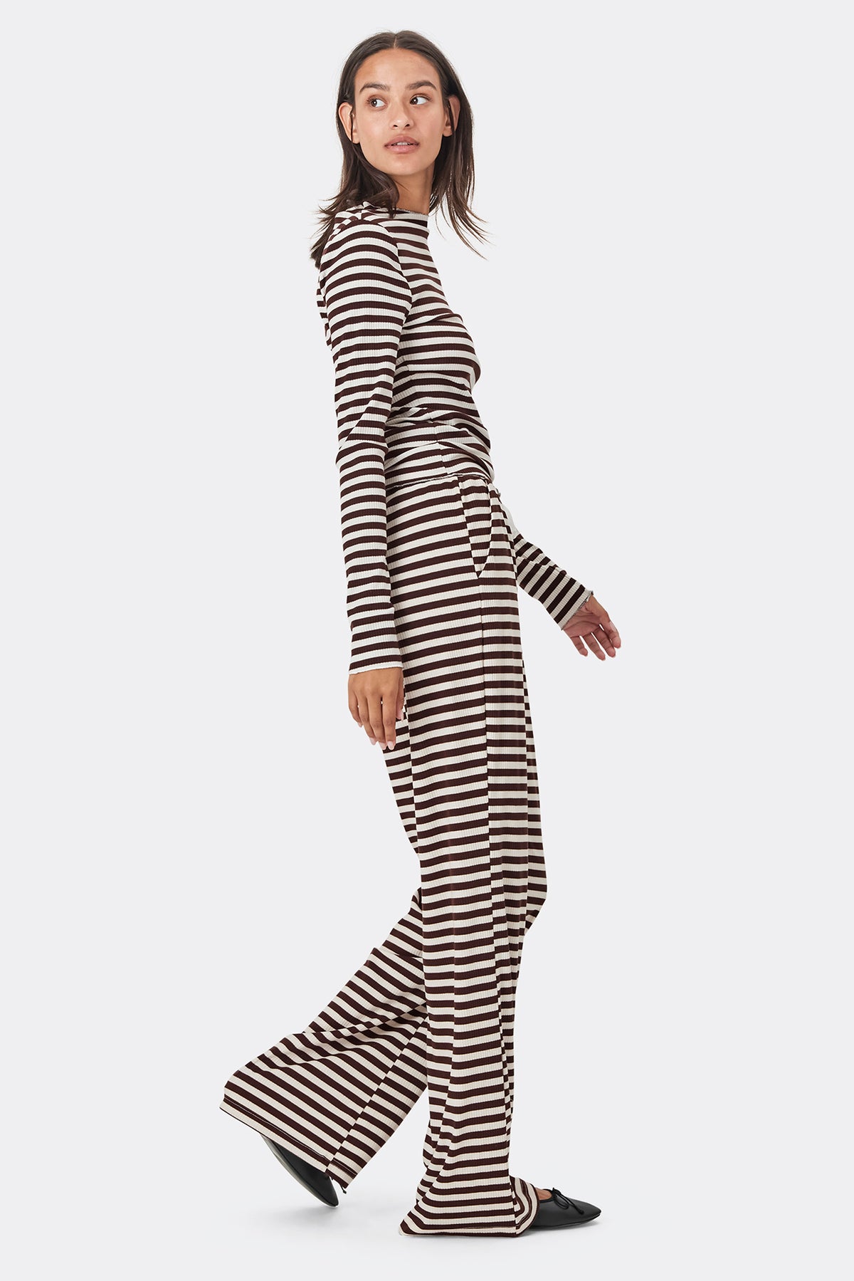 Lollys Laundry RitaLL Pants Pants Chokoladebrun