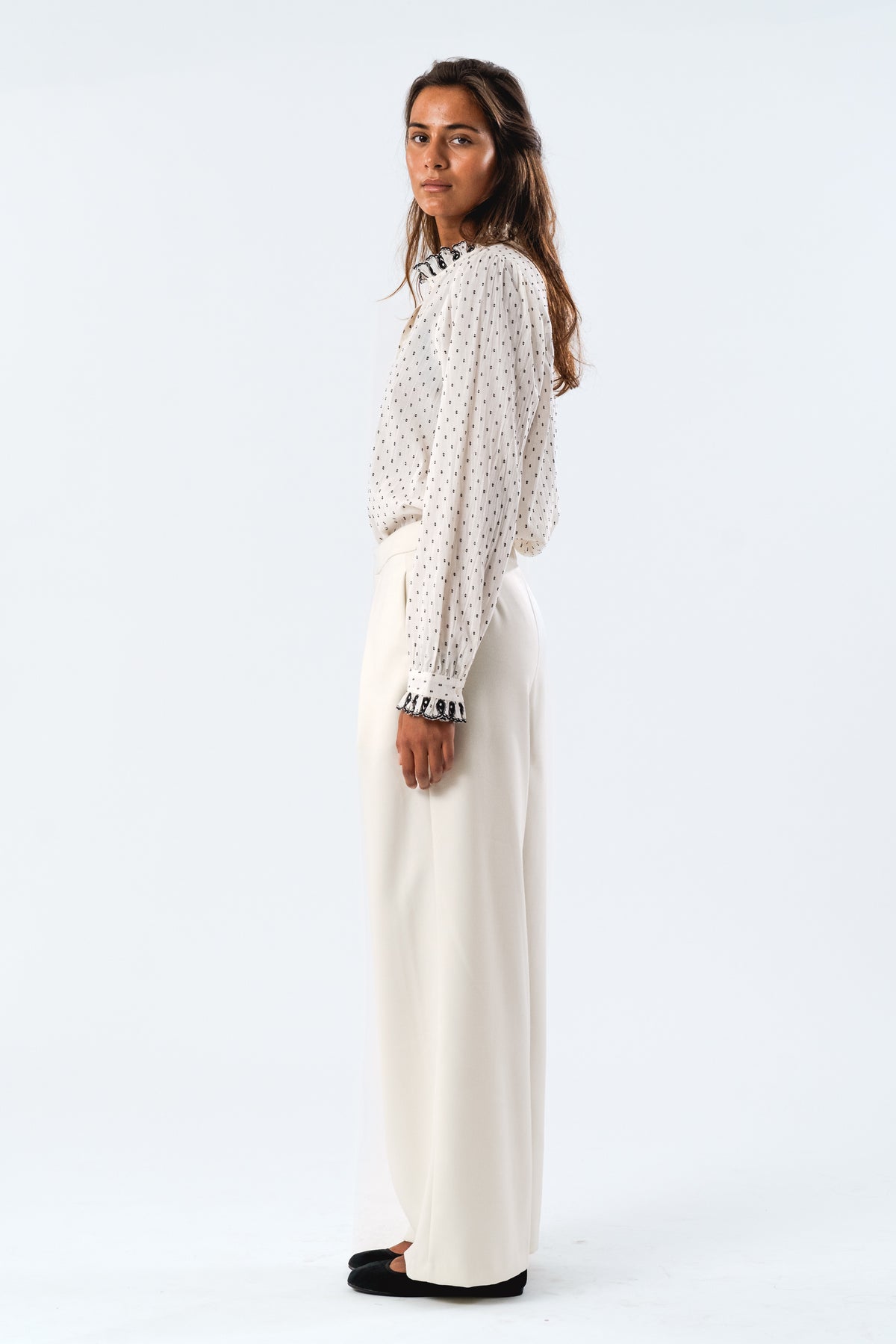 Lollys Laundry RiverLL Shirt LS Shirt Creme