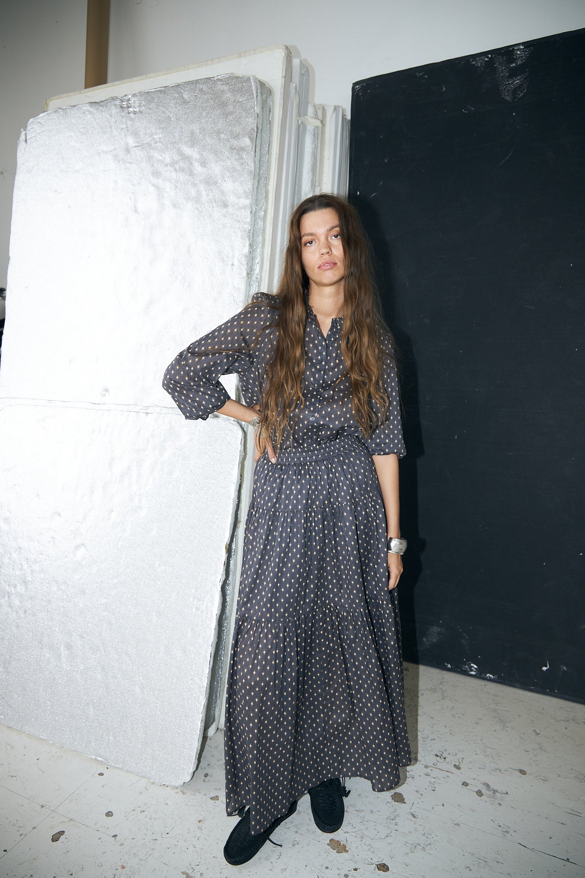 Lollys Laundry RiverLL Skjorte Shirt Mørkeblå