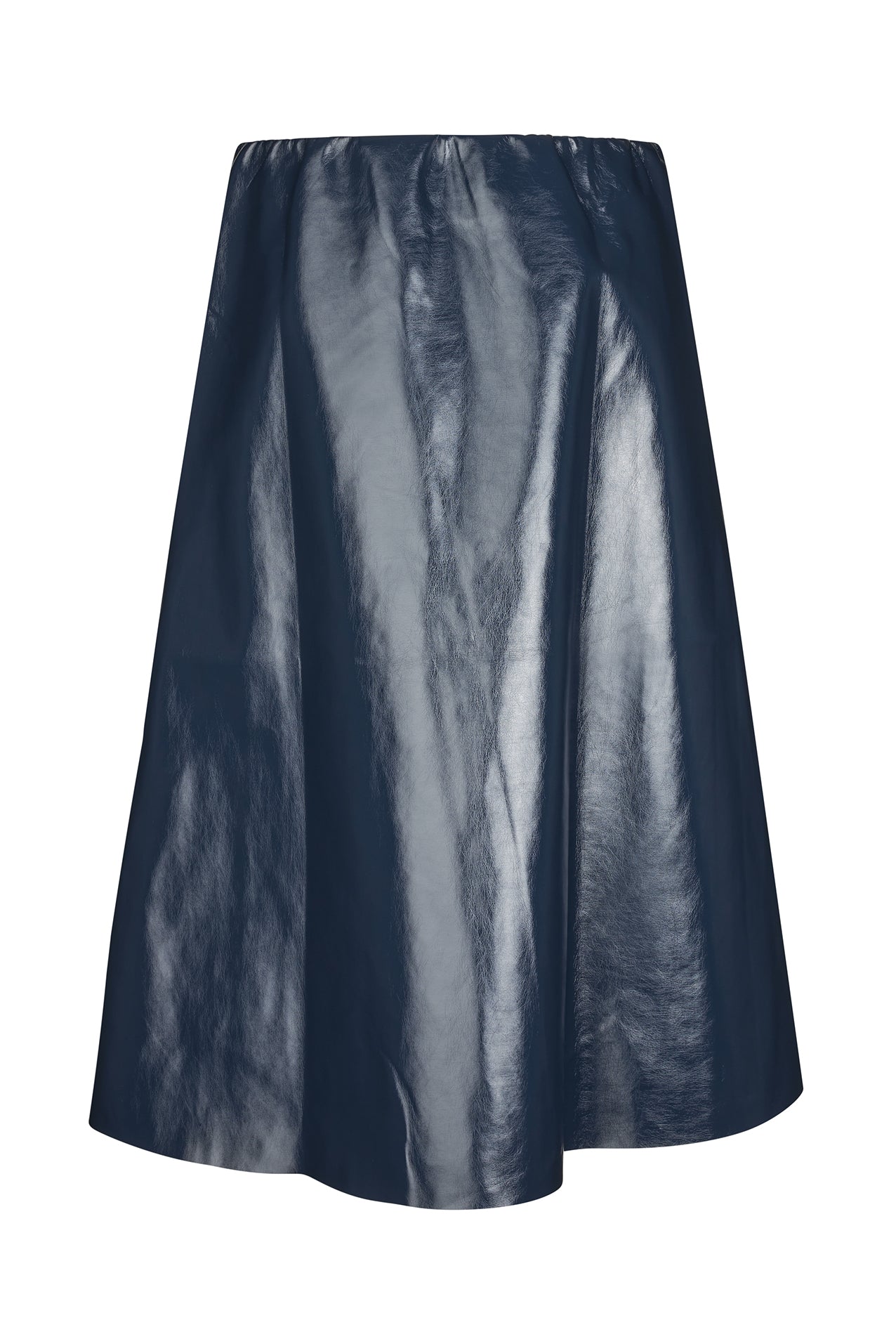 Lollys Laundry RoLL Midi Nederdel Skirt 23 Dark Blue