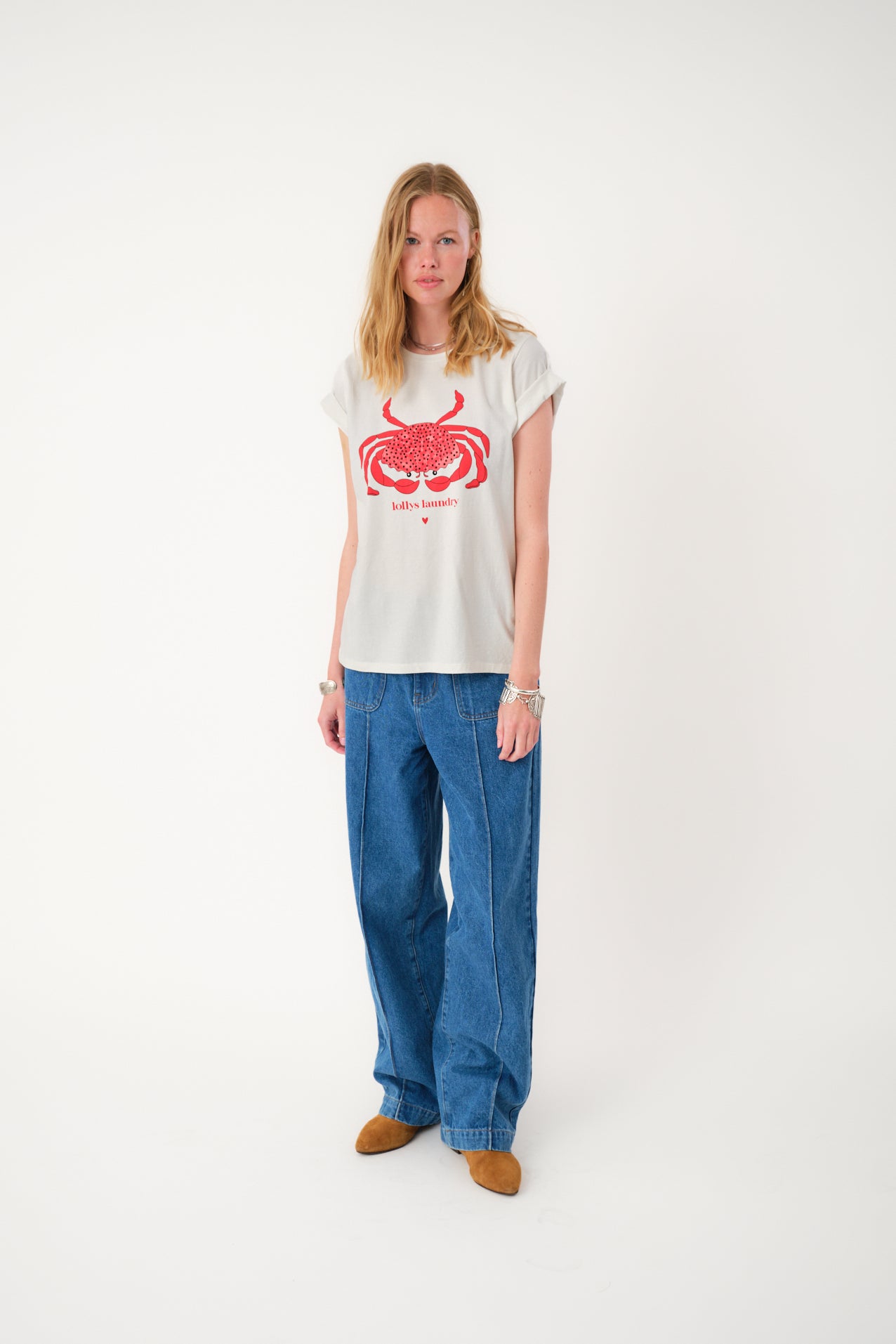 Lollys Laundry RomaLL Crab T-shirt T-shirt Hvid