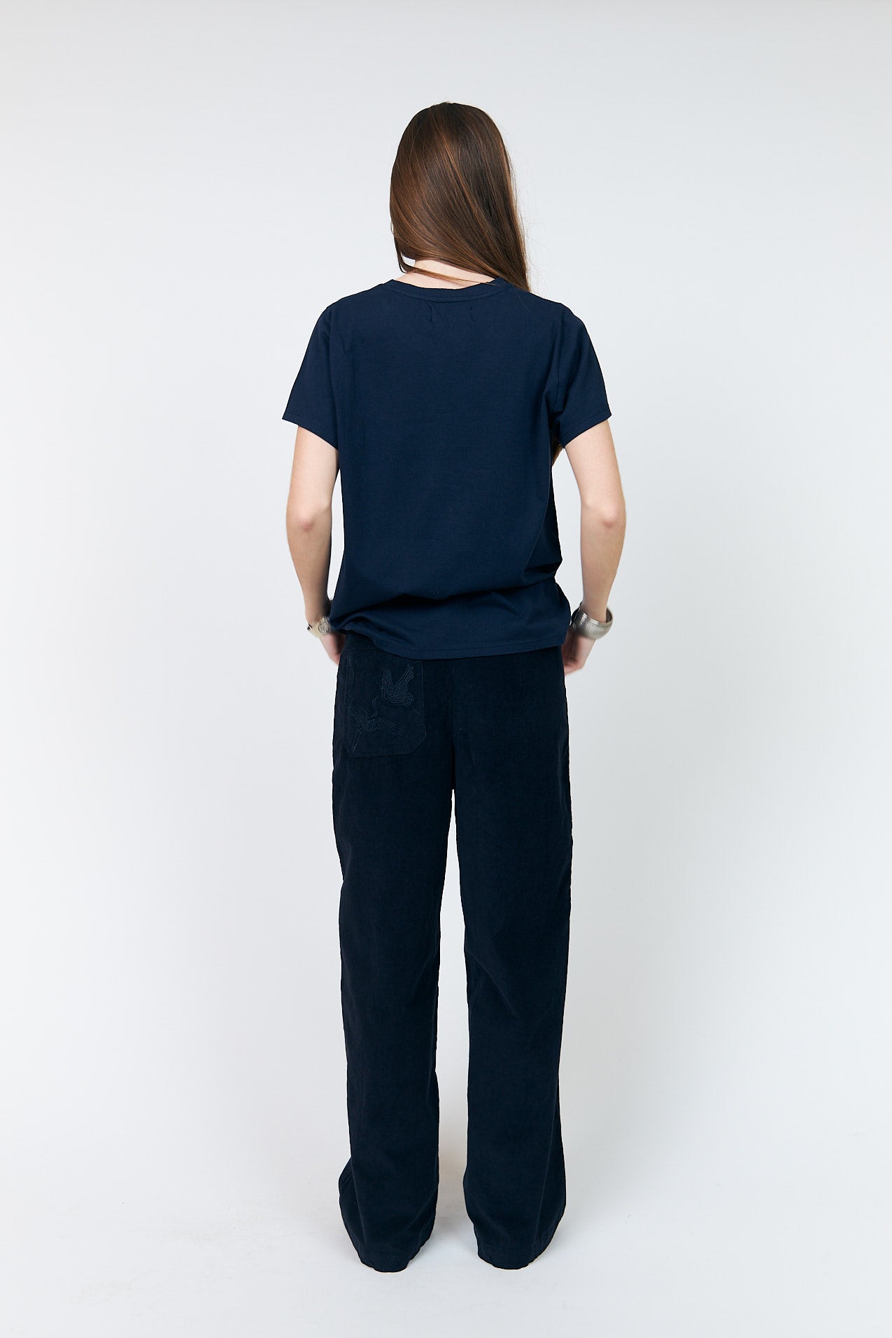 Lollys Laundry RomaLL T-Shirt Kat T-shirt Mørkeblå