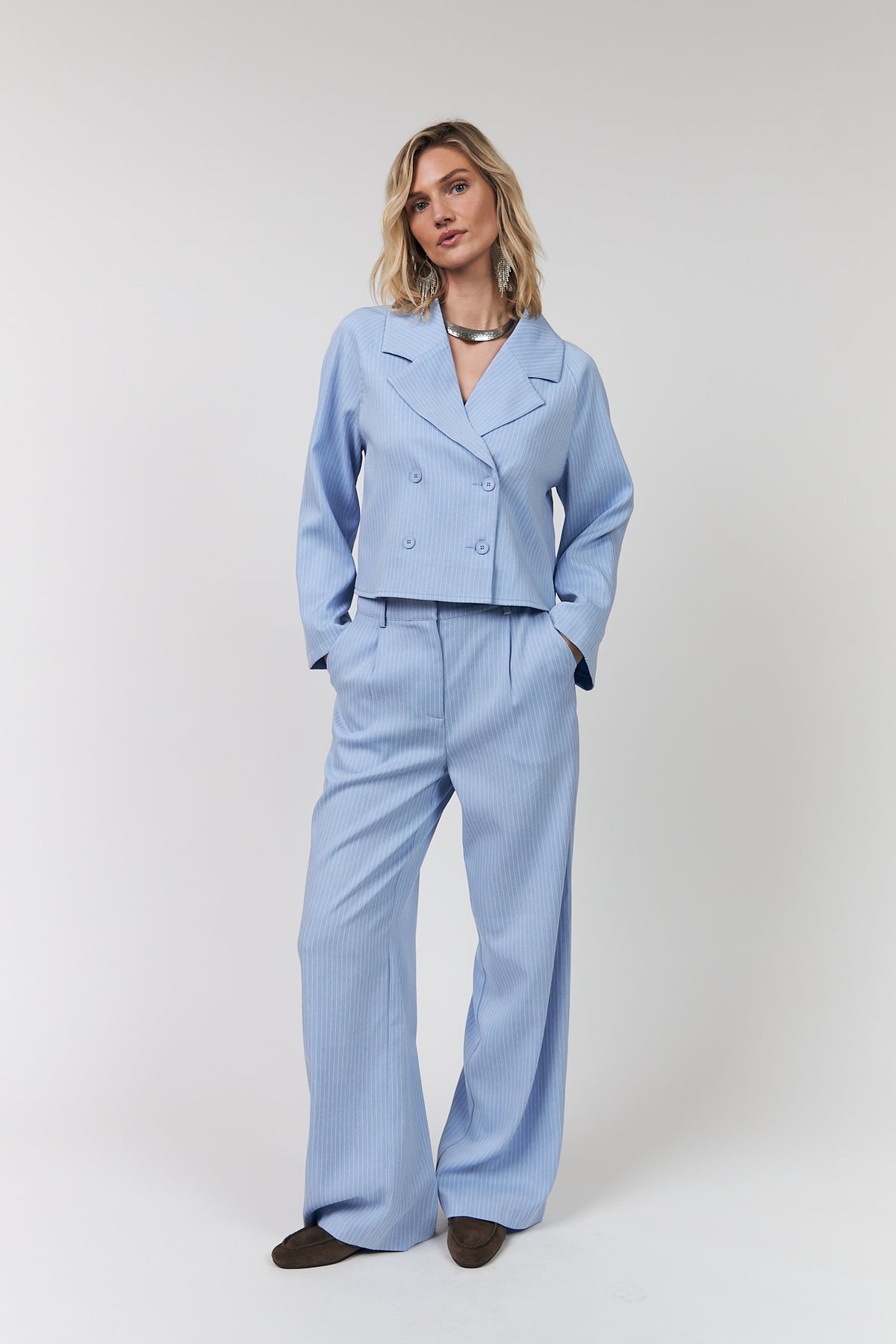 Lollys Laundry RosieLL Bukser Pants Lyseblå