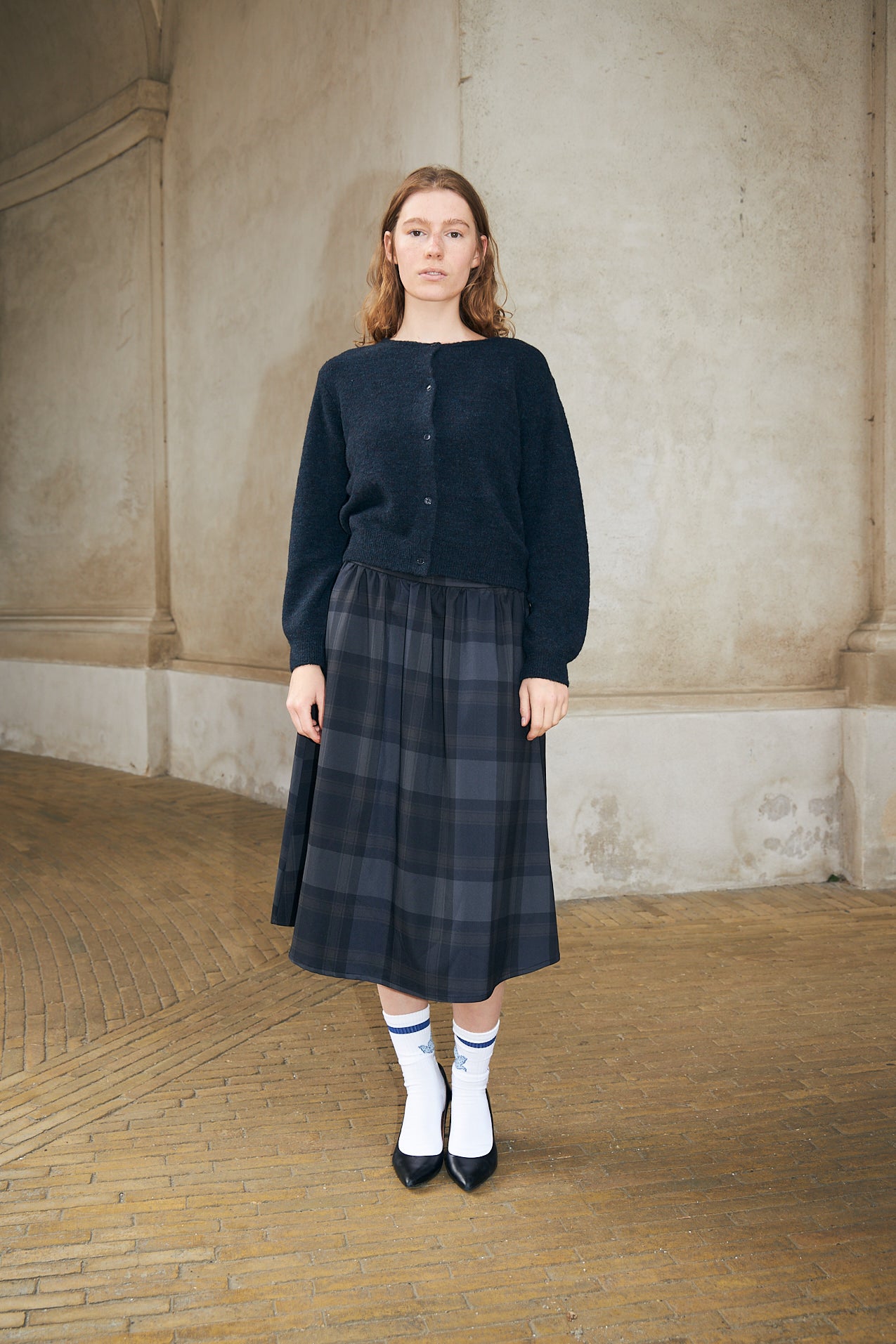 RoweLL Strikjakke - Navy