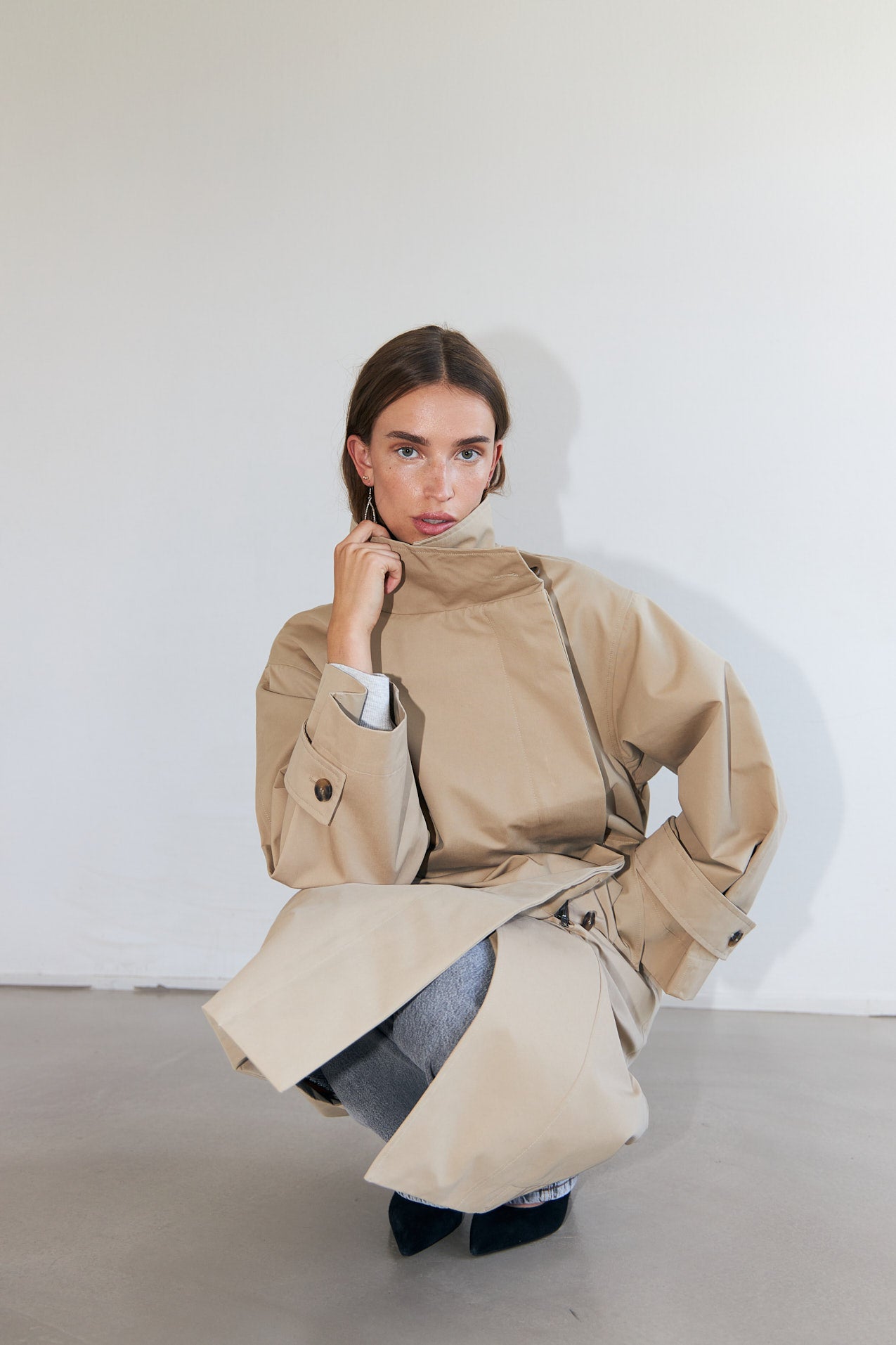 RussiLL lang Frakke - 08 Beige