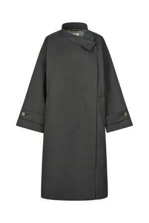 Lollys Laundry RussiLL lang Frakke Outerwear Antracitgrå