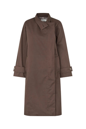 Lollys Laundry RussiLL lang Frakke Outerwear Brun