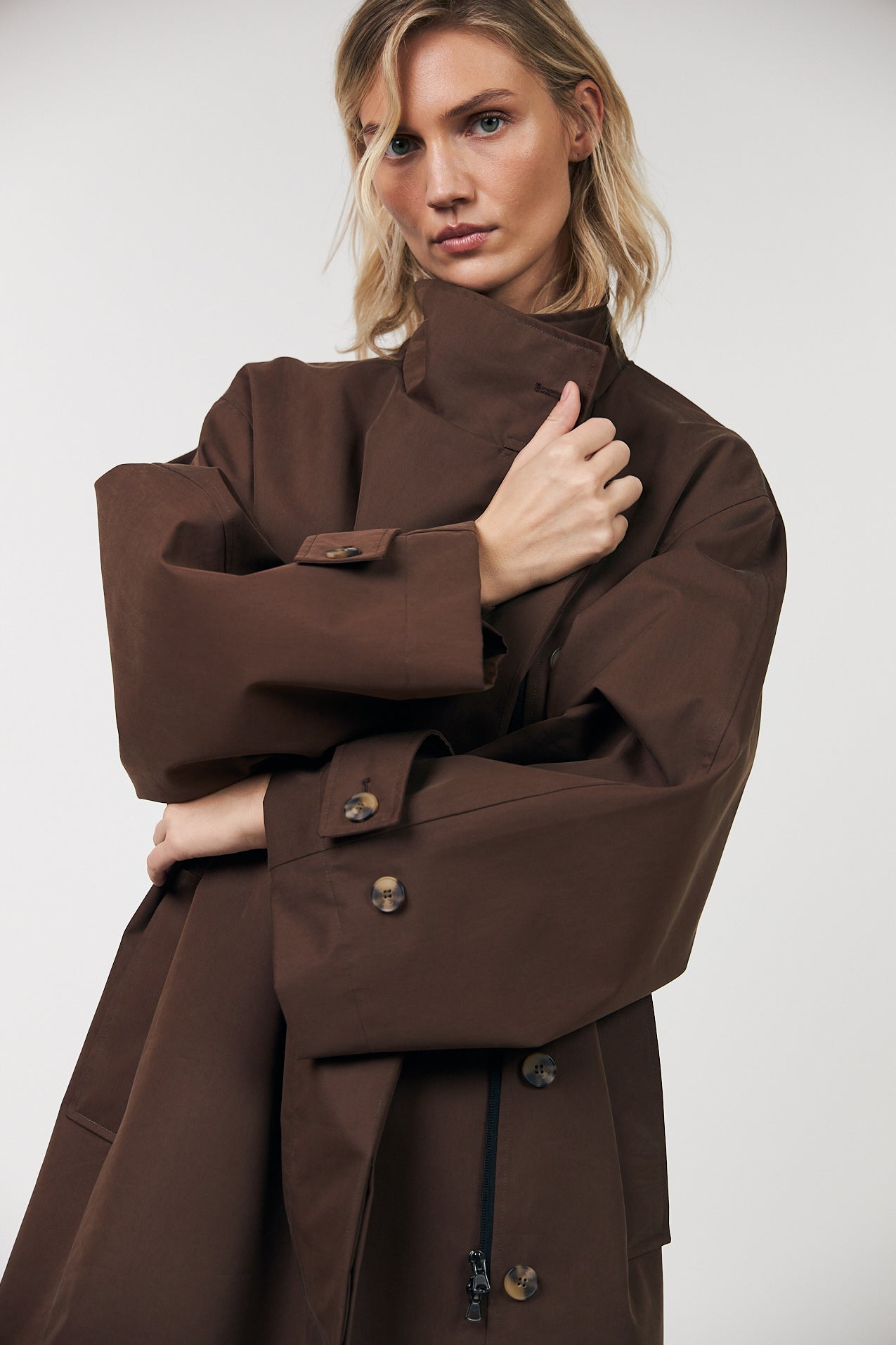 Lollys Laundry RussiLL lang Frakke Outerwear Brun