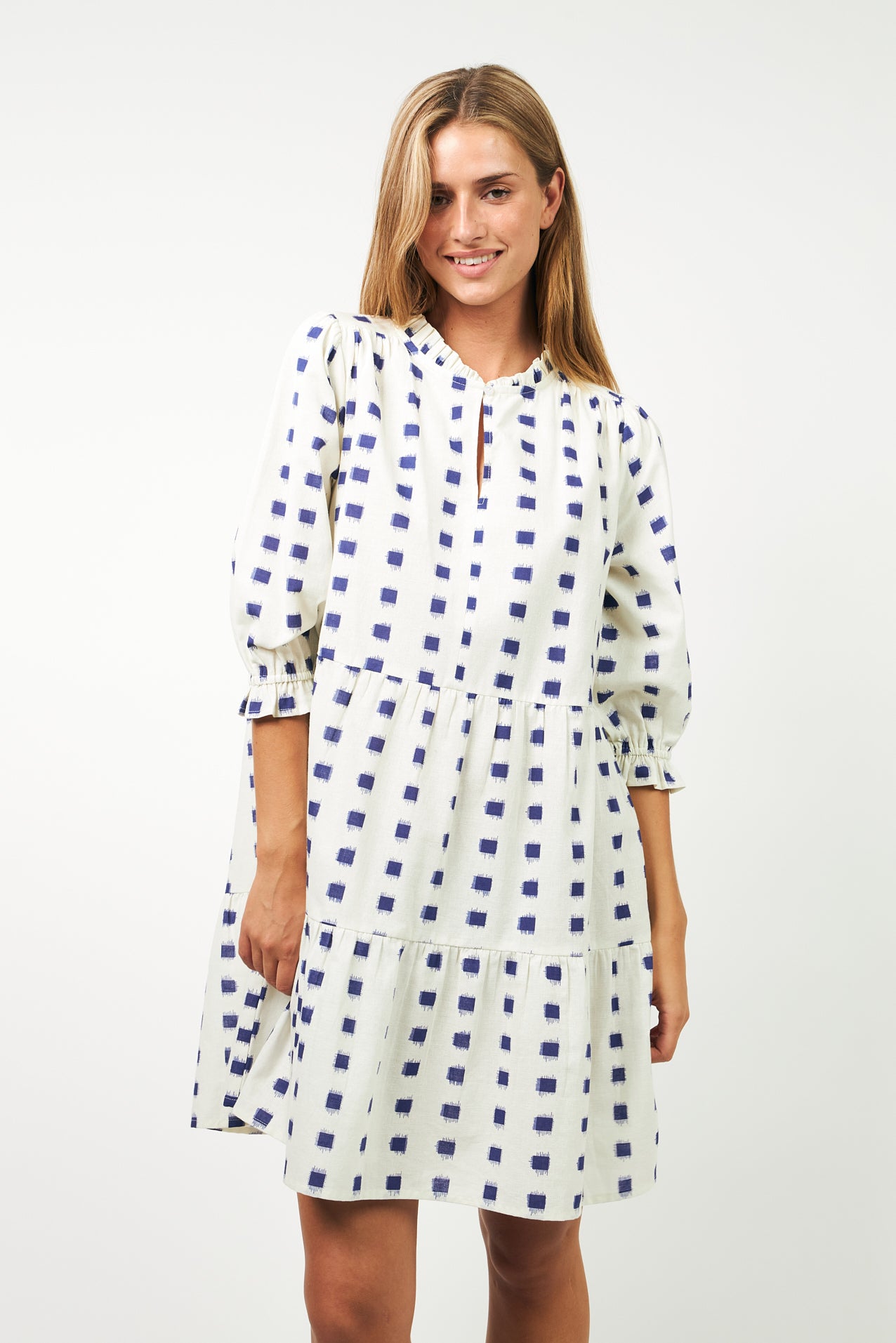SabineLL kort kjole - 02 Creme