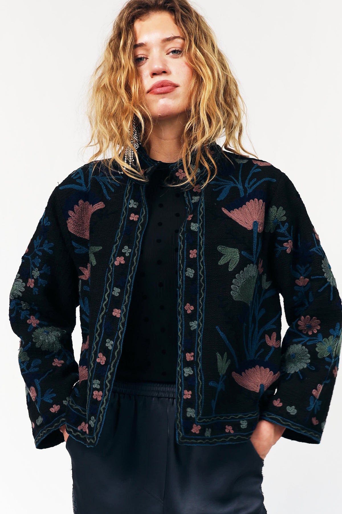 Lollys Laundry SadieLL Jakke Jacket Vasket sort