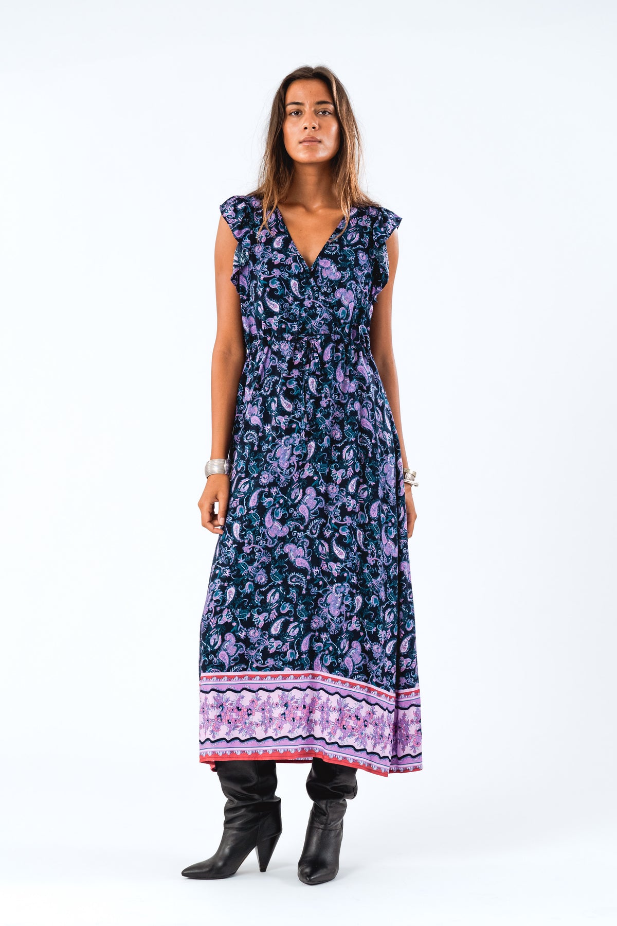 Lollys Laundry SamoLL Midi Dress SL Dress Blomsterprint