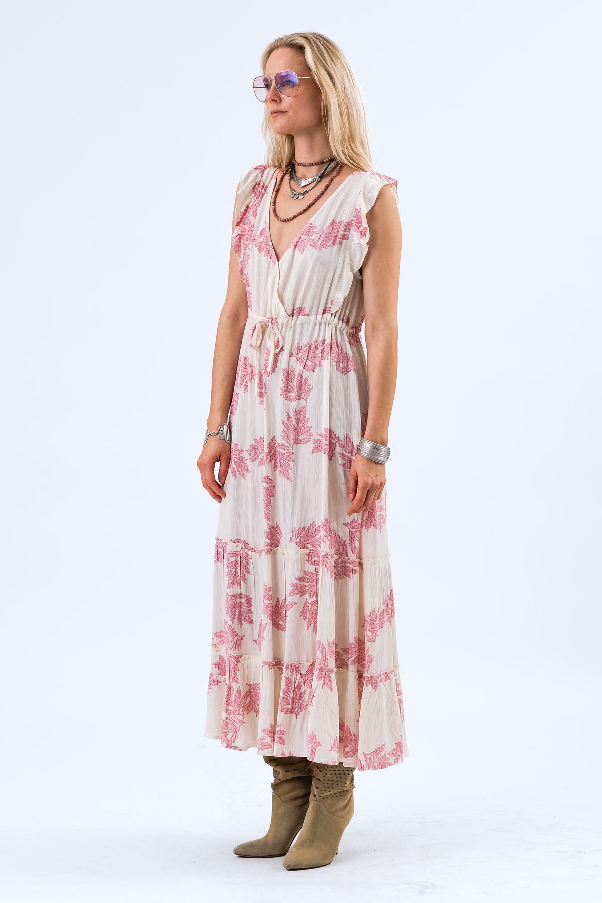 Lollys Laundry SamoLL Midi Kjole Dress Pink