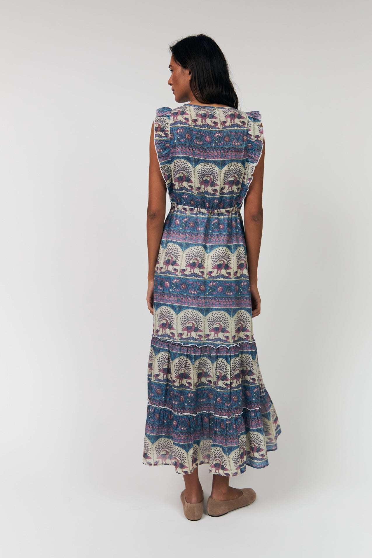 SamoLL Midi Kjole - 20 Blue