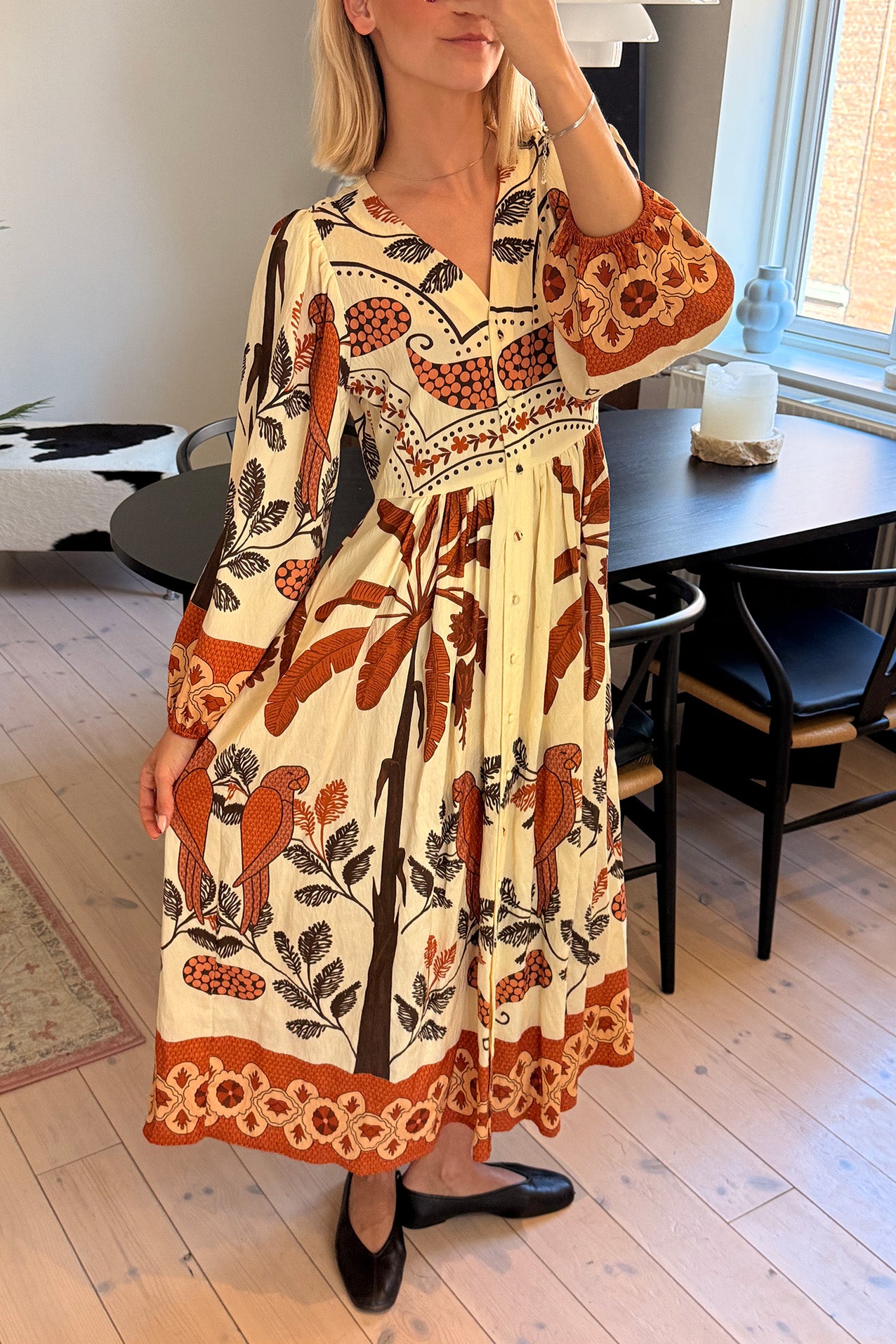 SaraiLL Maxi Kjole - Creme