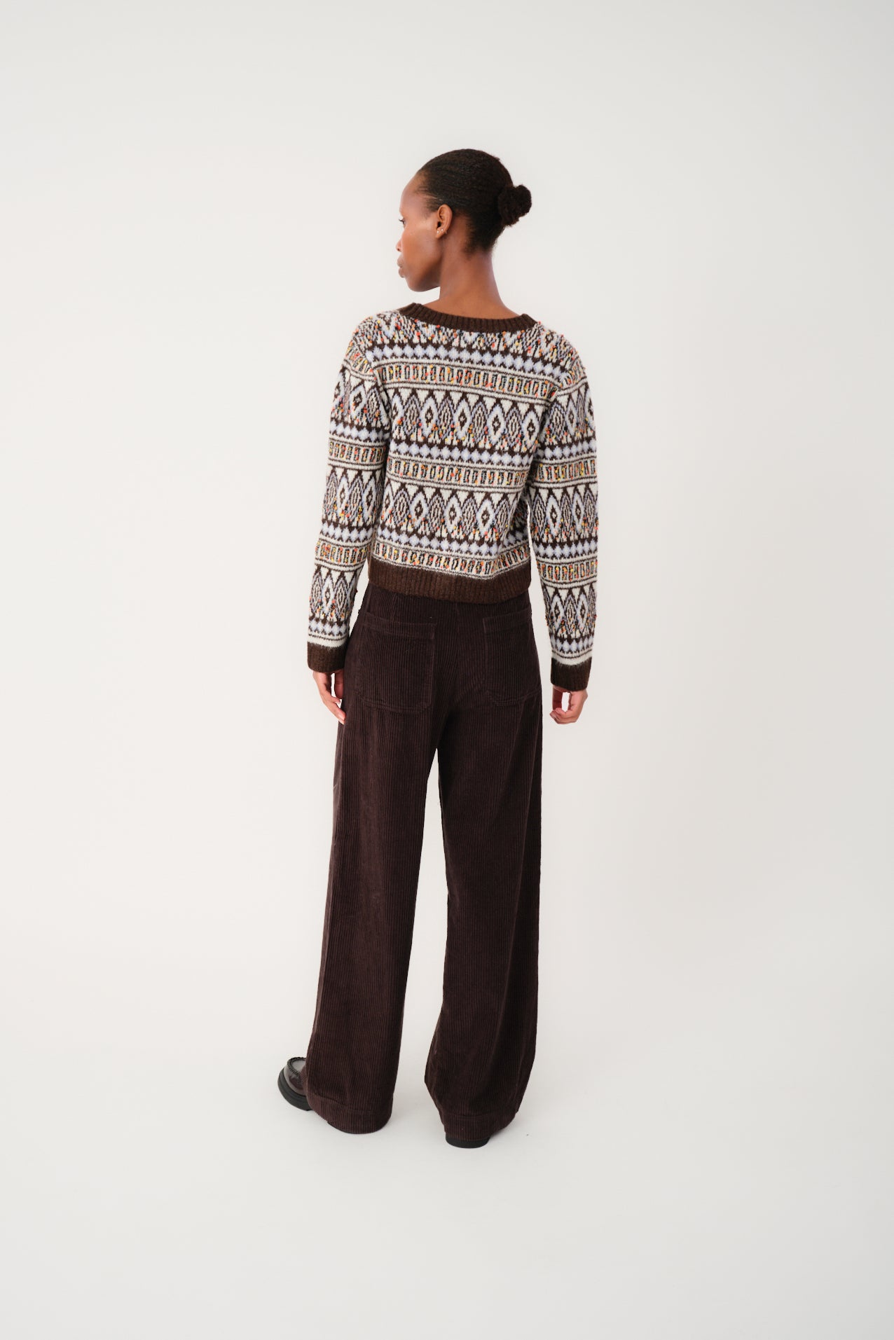 SaxoLL Strikket Cardigan - Mørkebrun
