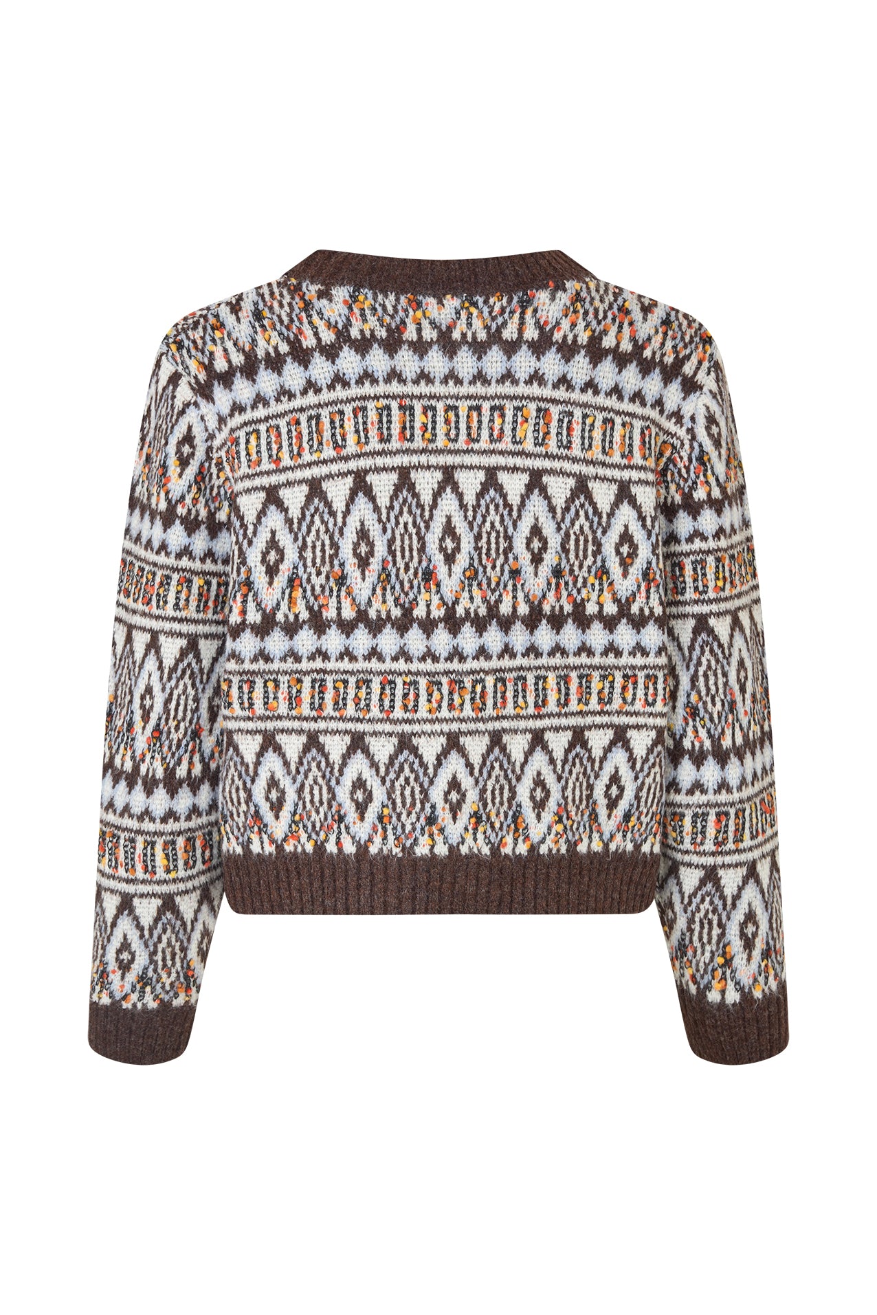 SaxoLL Strikket Cardigan - Mørkebrun