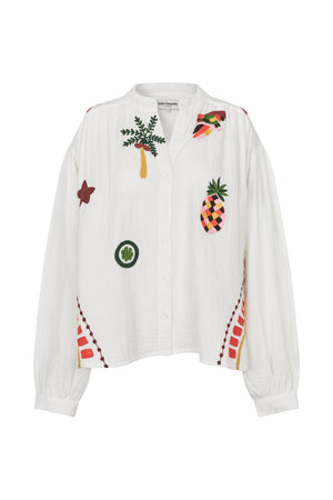 Lollys Laundry ScottieLL Skjorte Shirt Creme