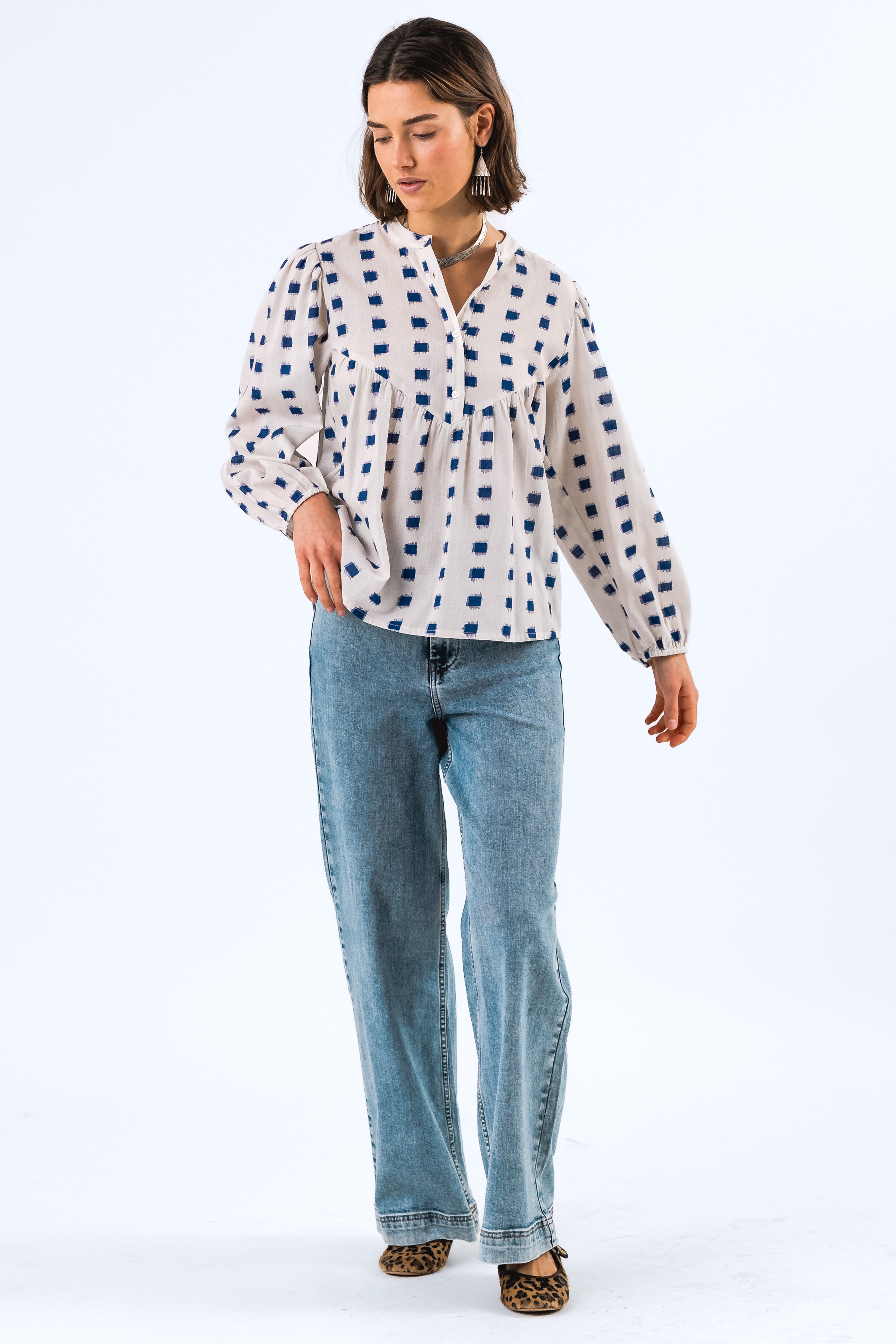 Lollys Laundry SimaLL Skjorte Shirt 02 Creme