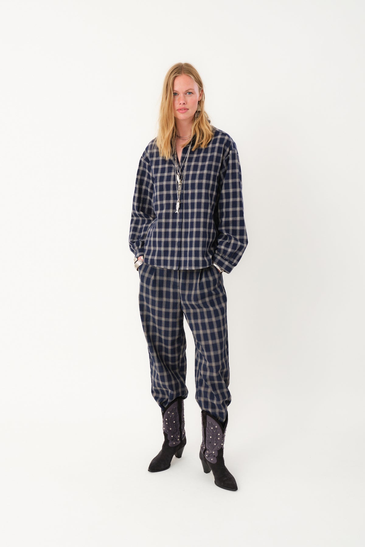 Lollys Laundry SivLL Skjorte Shirt Mørkeblå
