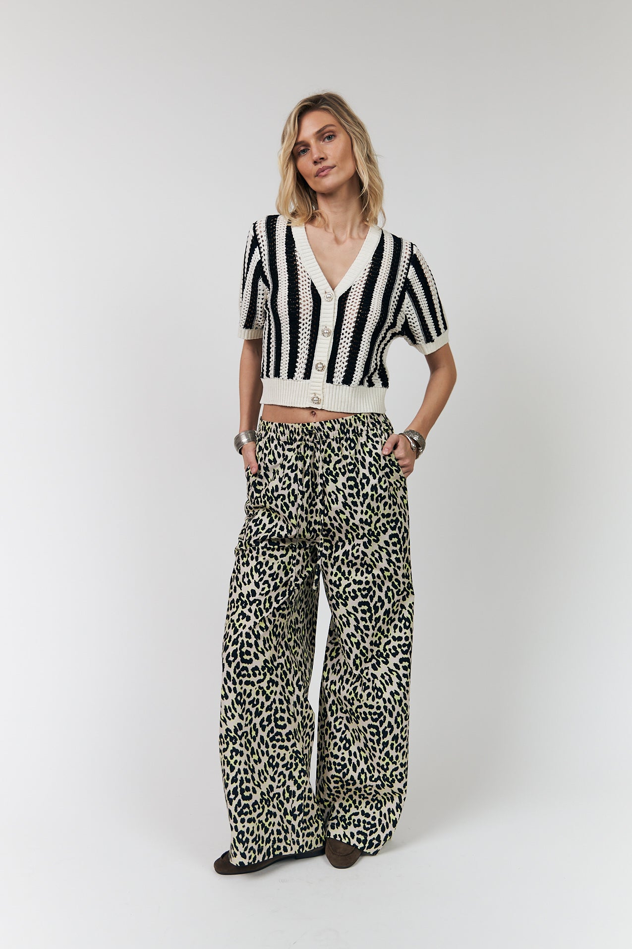 SivaLL Strikjakke - Black