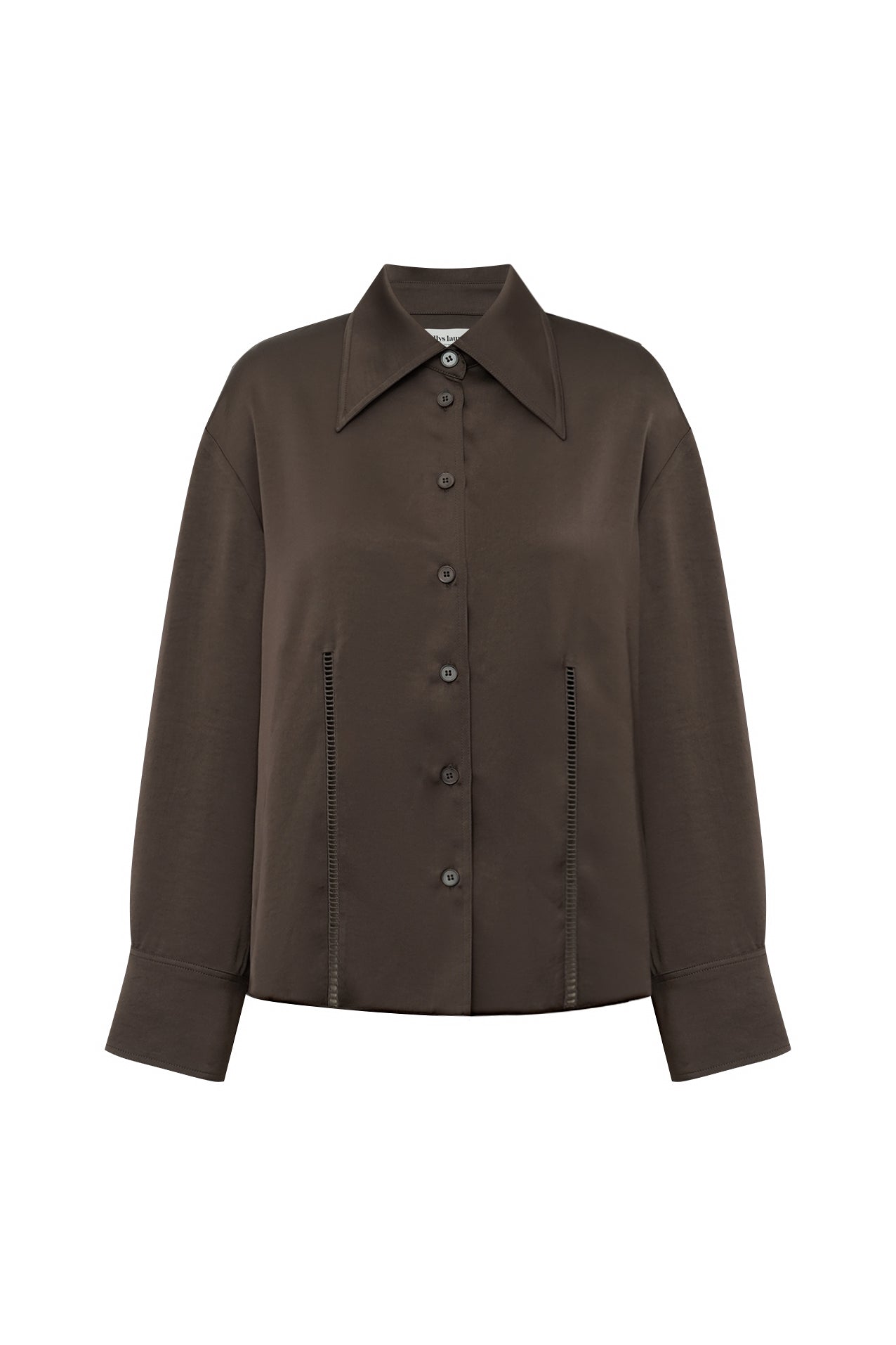 Lollys Laundry SolLL Skjorte Shirt Mørkebrun